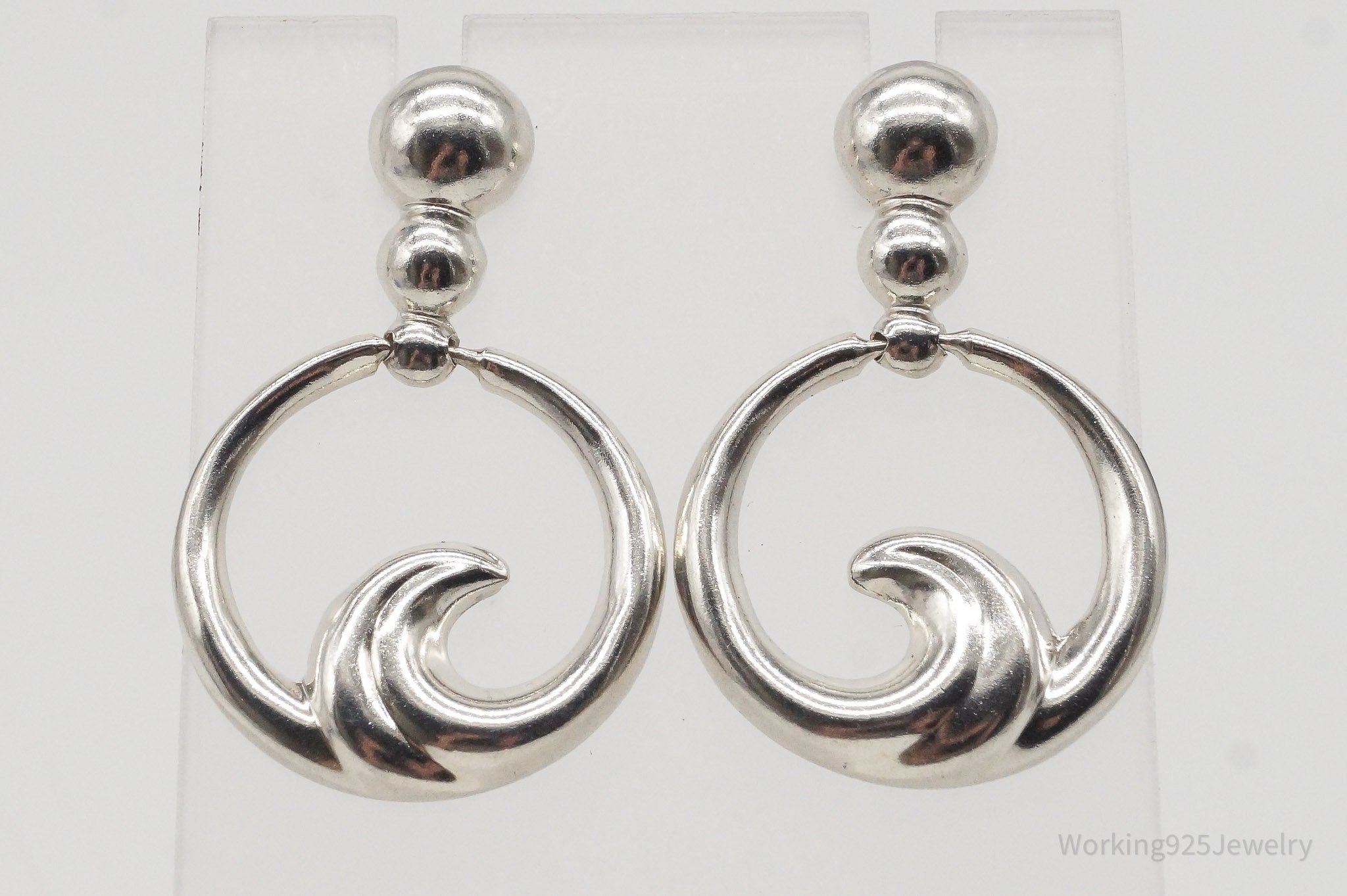 Vintage Waves Sterling Silver Thai Earrings