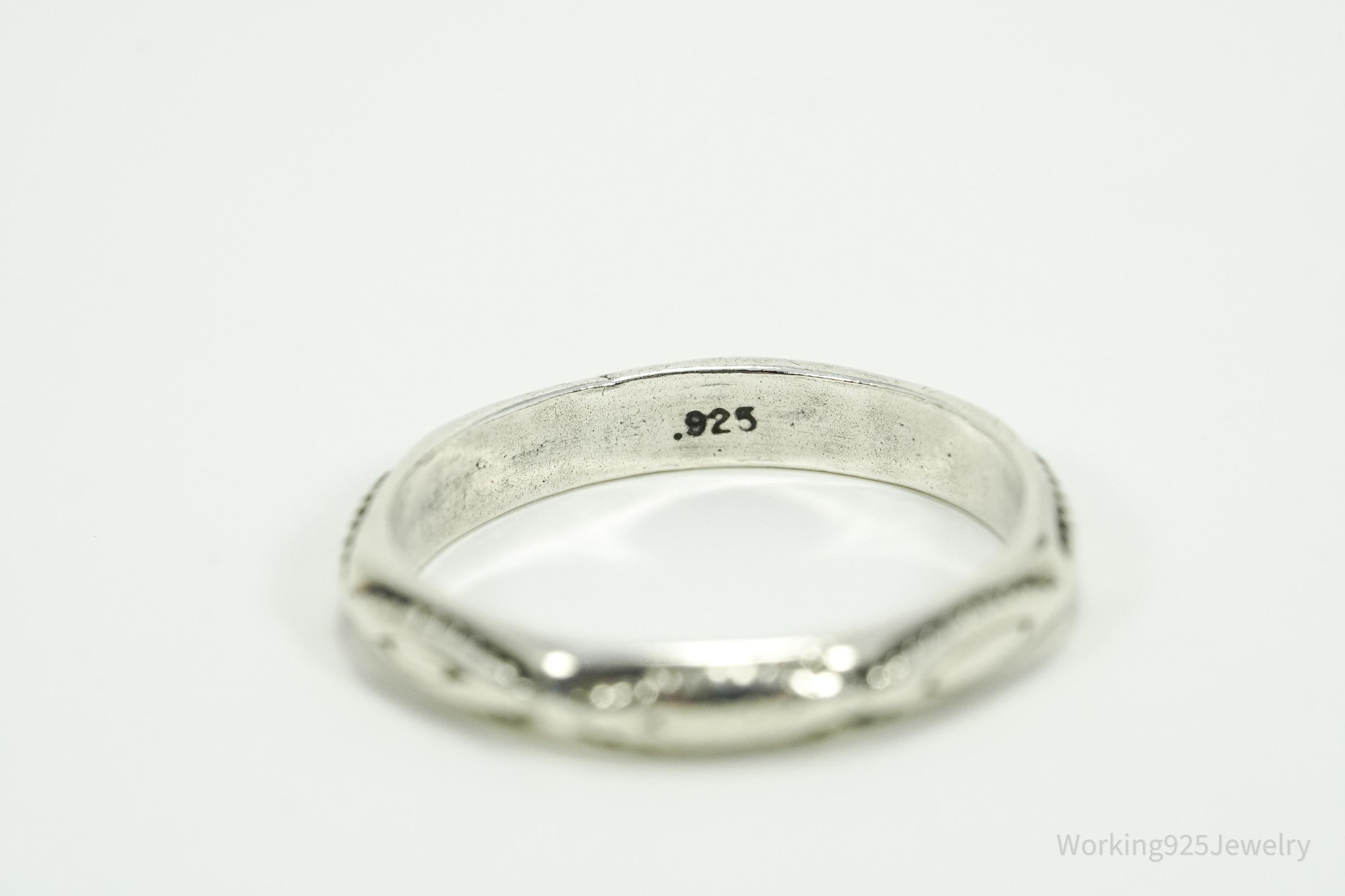 Vintage Designer Silpada Sterling Silver Stacker Ring - Size 8