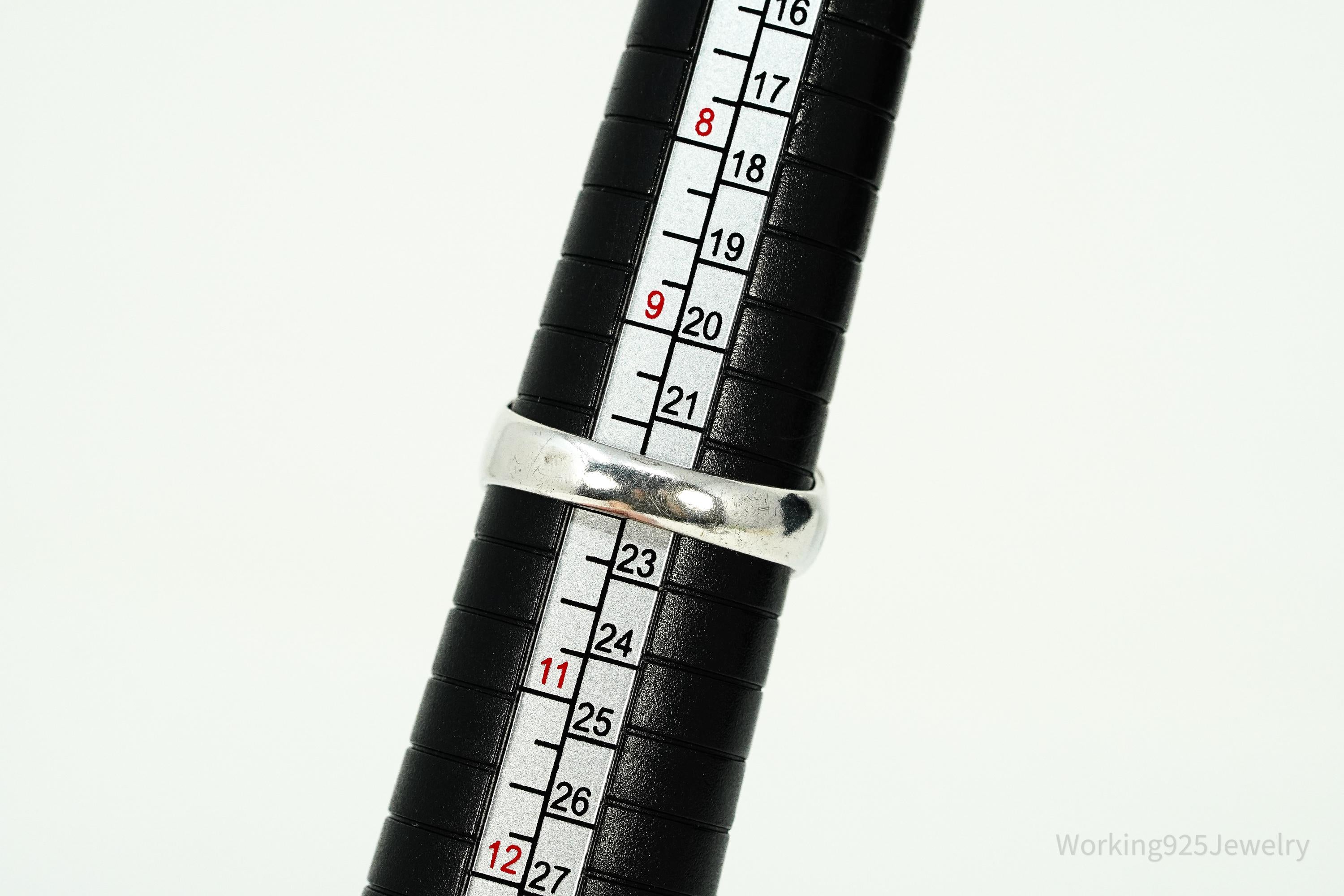 MCM Vintage Blue Star Sapphire Silver Ring - Size 10