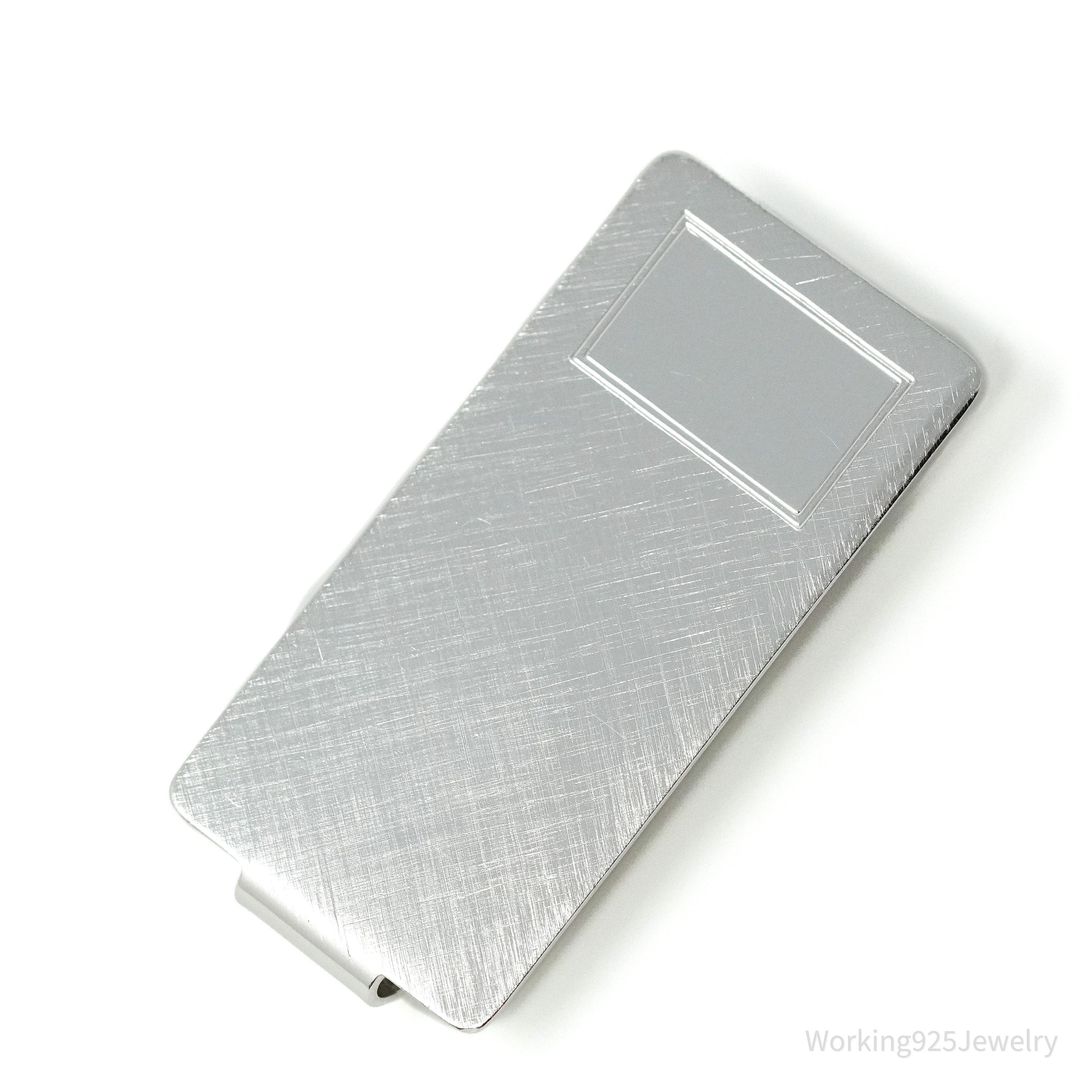 Vintage Designer Anson Sterling Silver Money Tie Money Clip