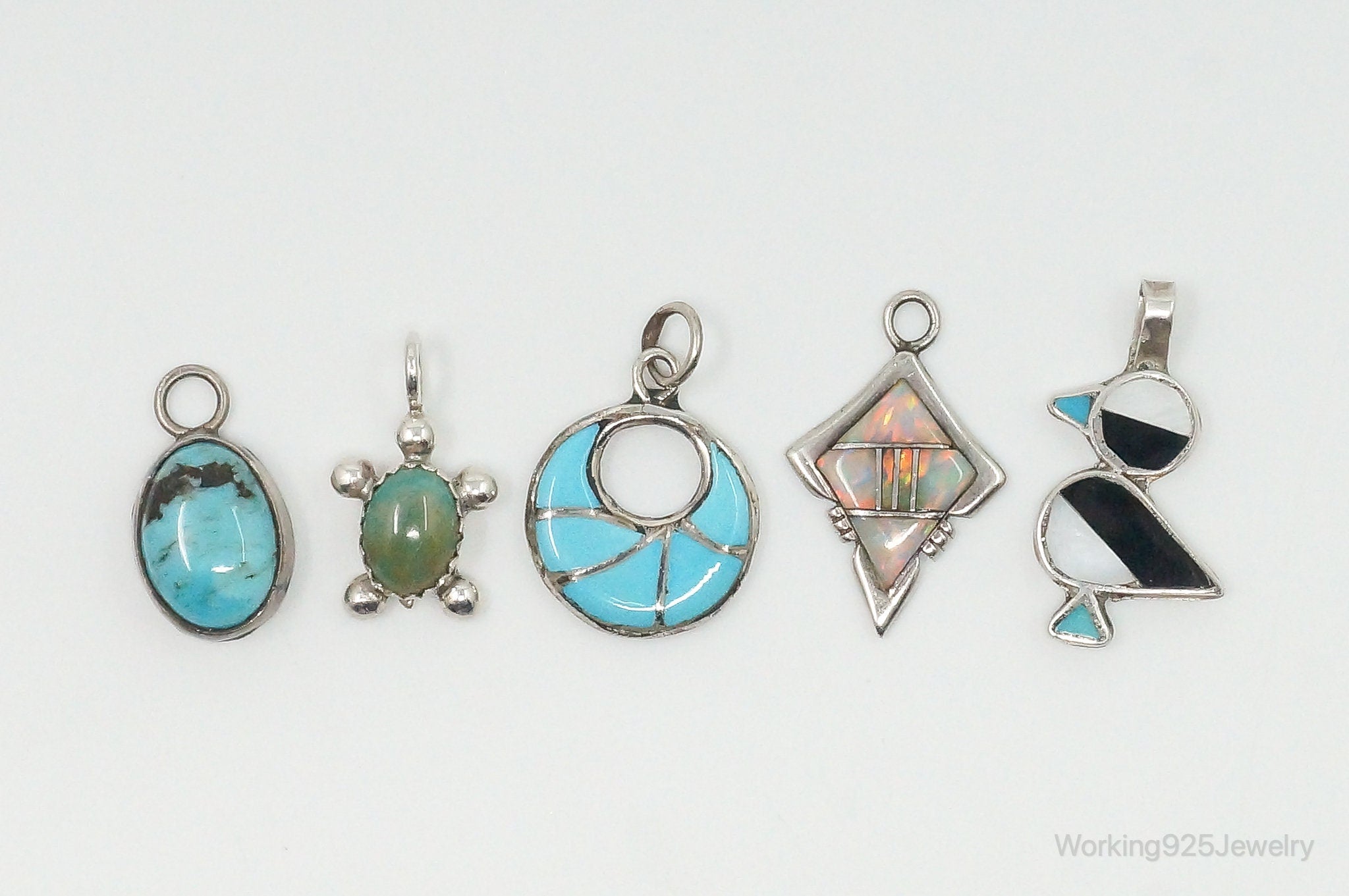 Vintage Native American Sterling Silver Charms