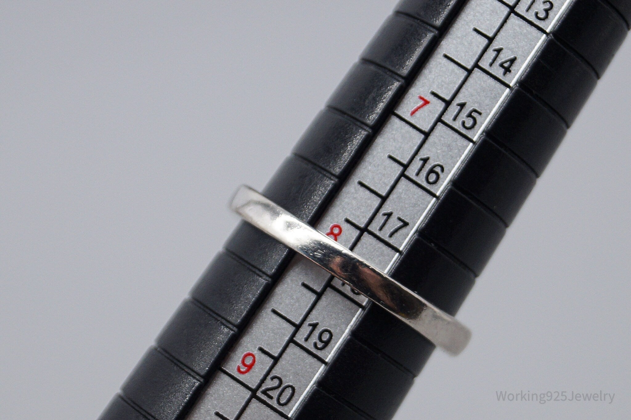 JTV HT Green Peridot Sterling Silver Ring - Size 8