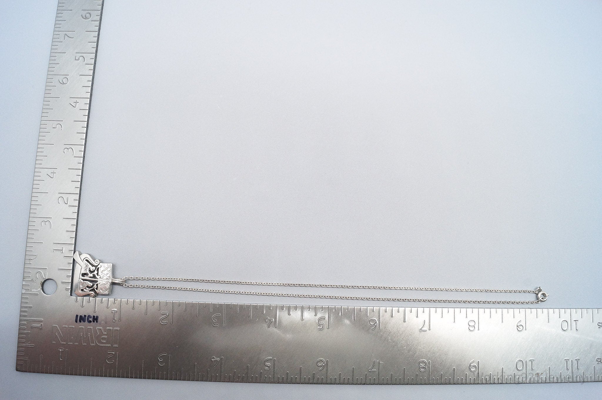 Vintage Gotland Viking Ship Sterling Silver Necklace - 17"