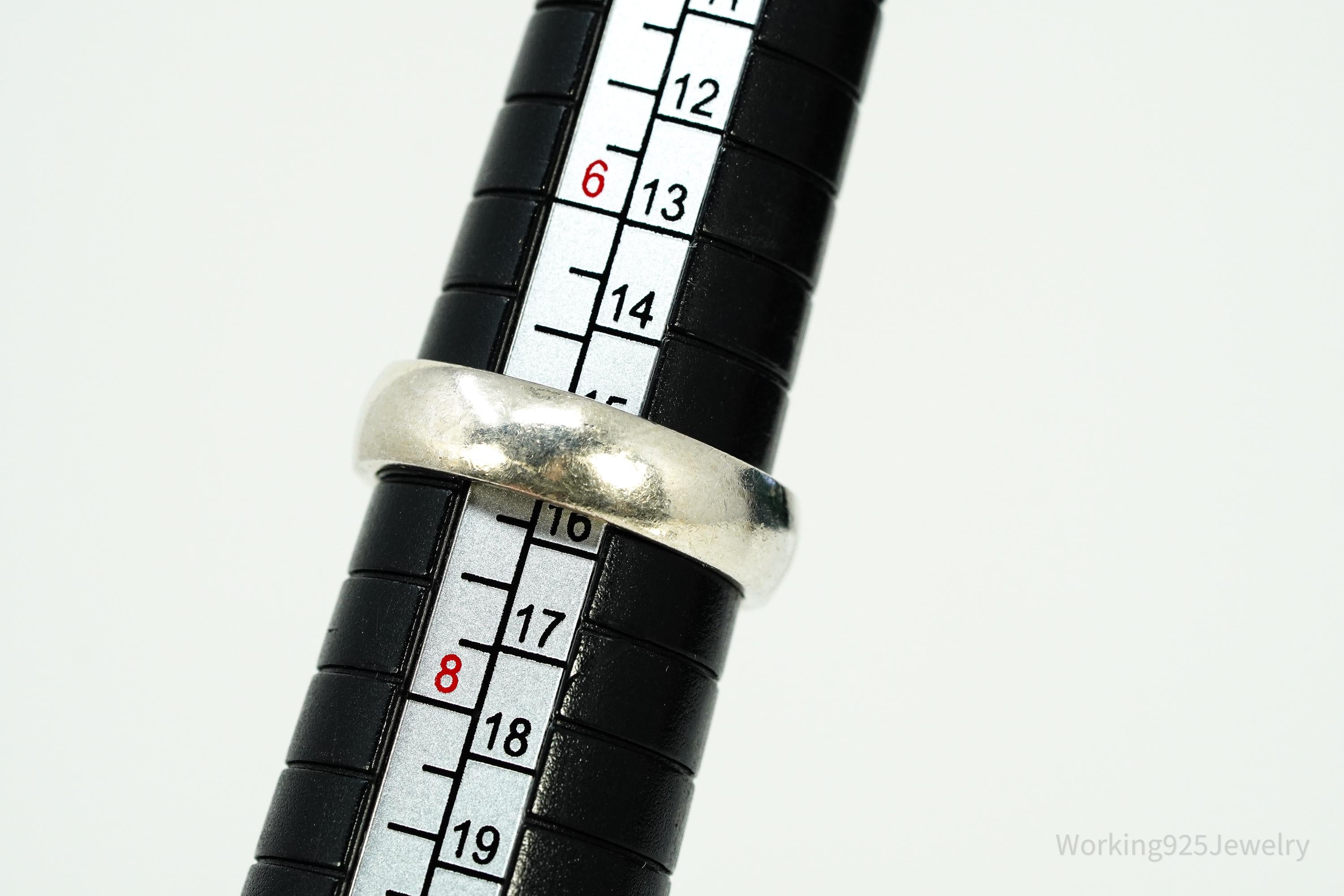 Vintage Cubic Zirconia Sterling Silver Ring Size 7