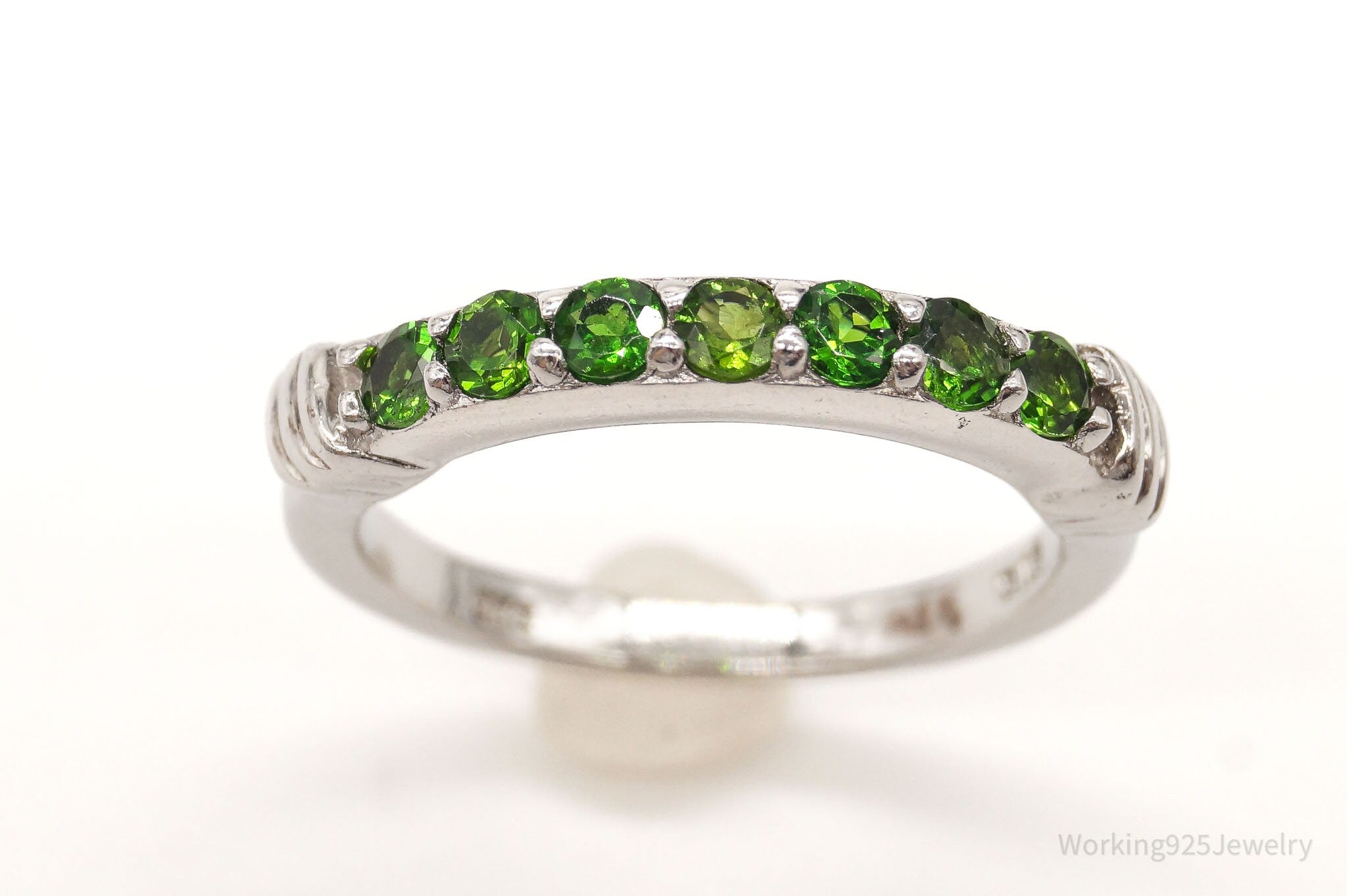 Vintage Peridot Sterling Silver Ring - Size 6