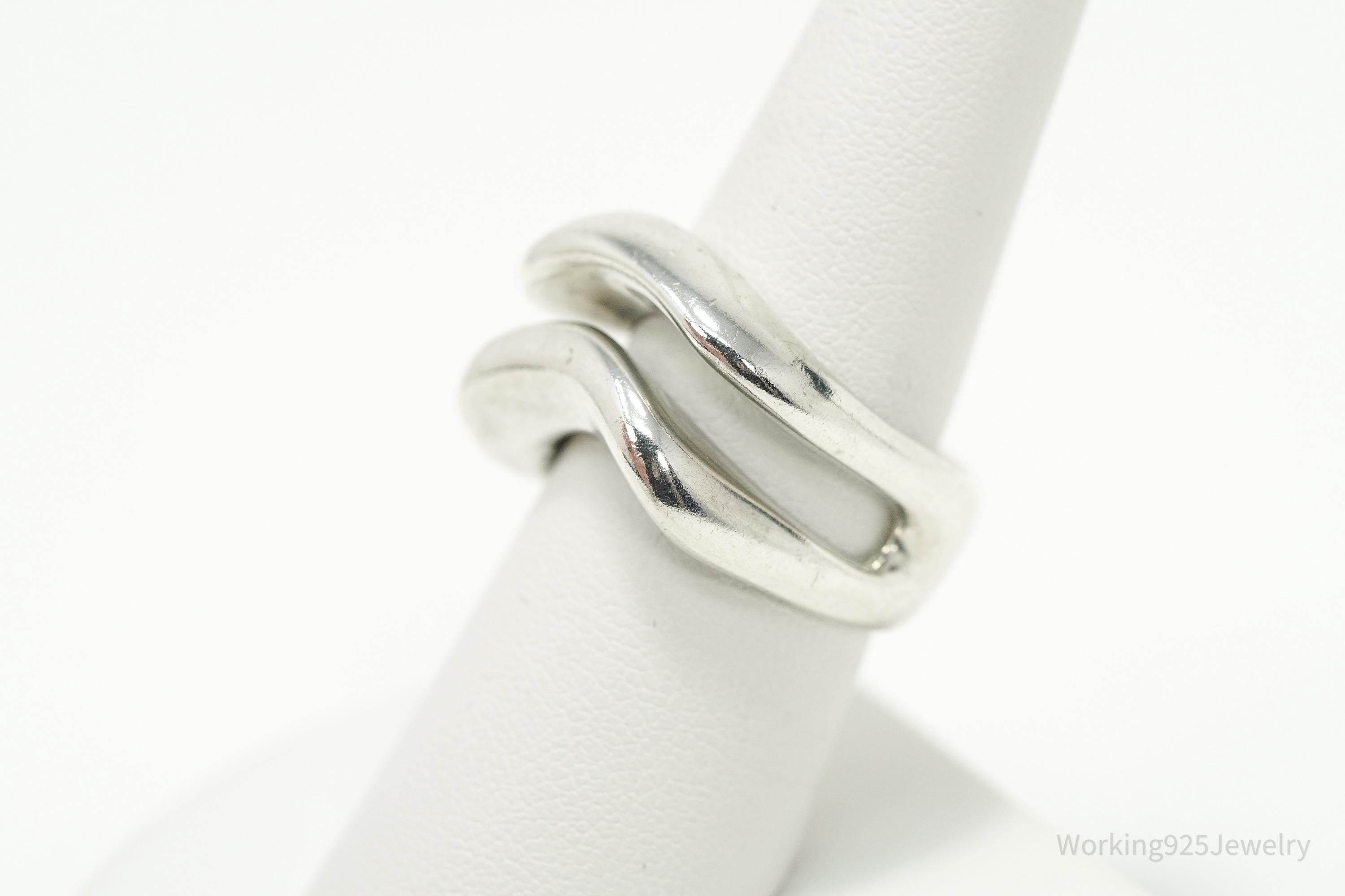 Vintage RLM Studio Modernist Style Sterling Silver Ring - Size 7.75