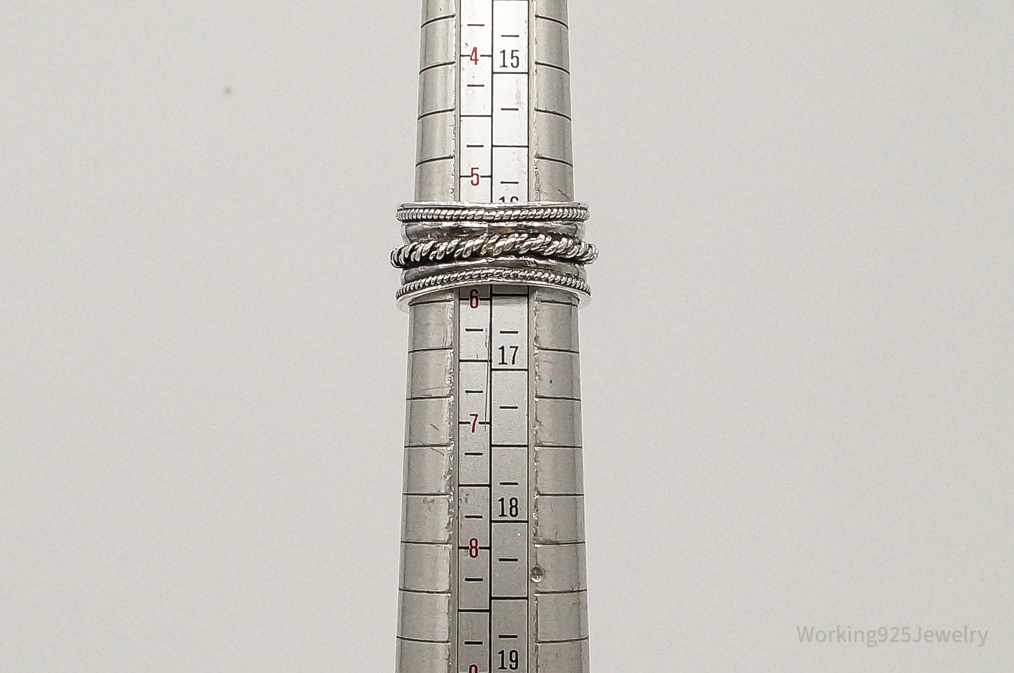 Vintage Designer Chapal-Zenray Sterling Silver Ring Size 5.75