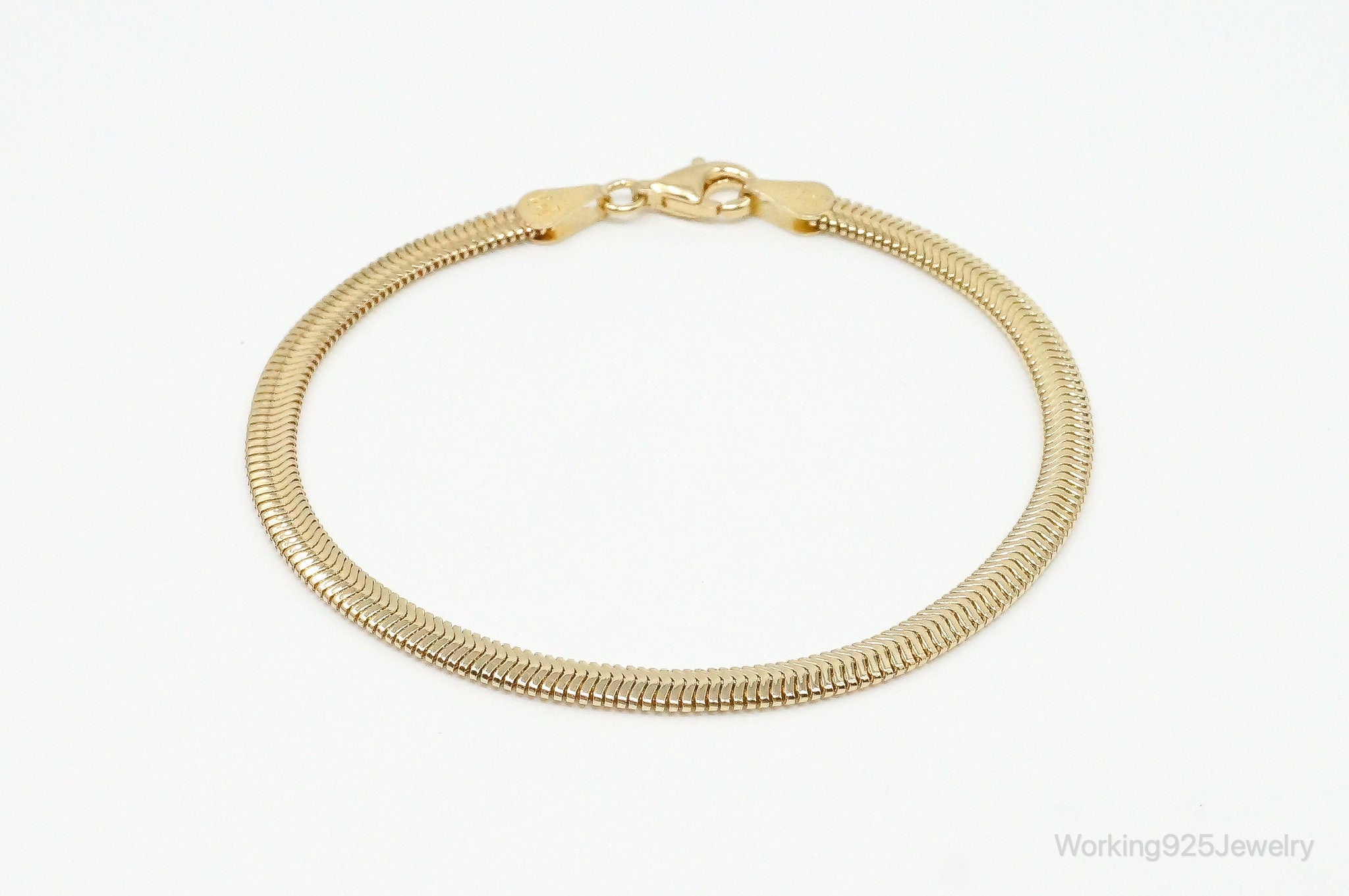 VTG Italian Designer ITAOR Gold Vermeil Sterling Silver Bracelet