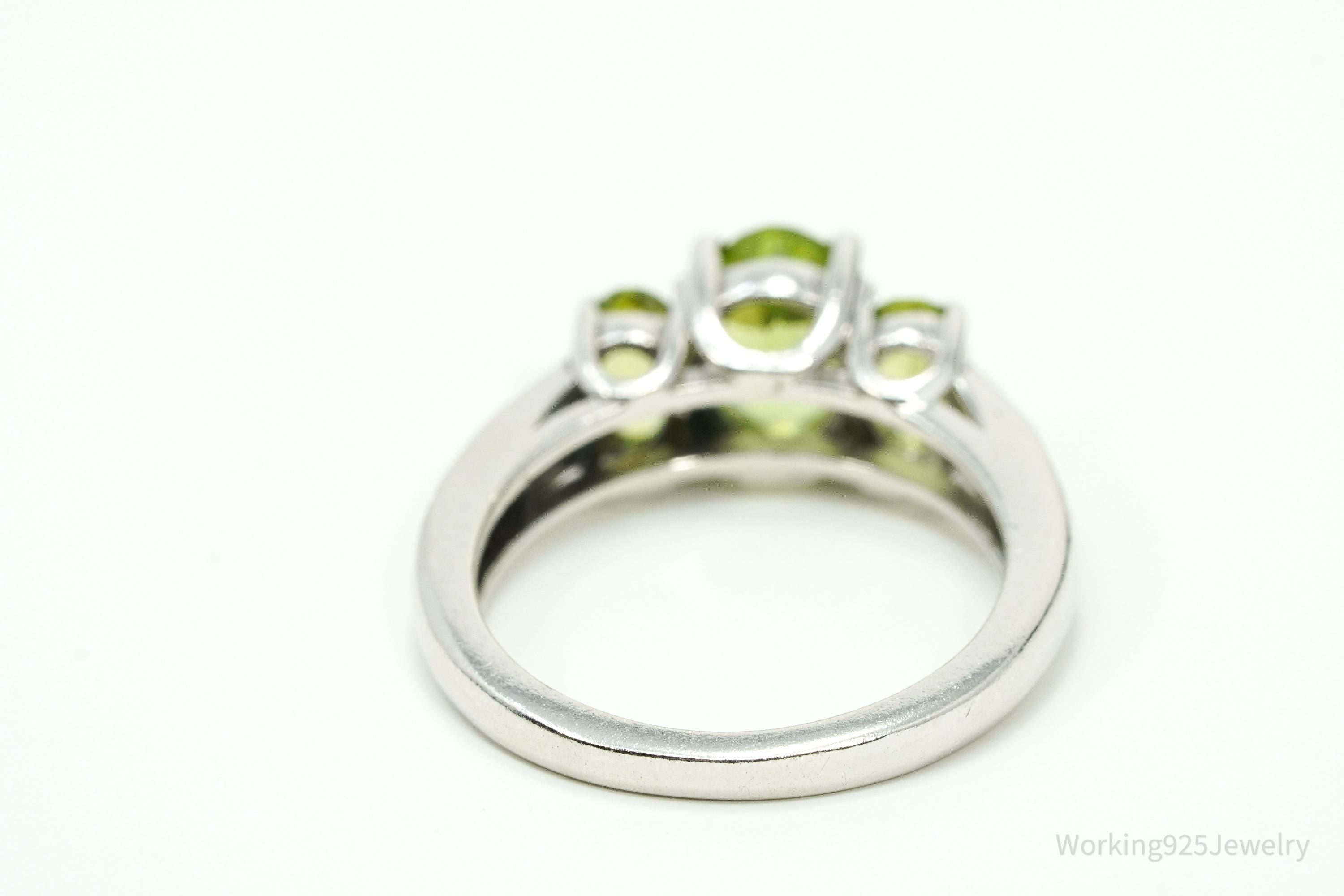 GSK Peridot Sterling Silver Ring - Size 7