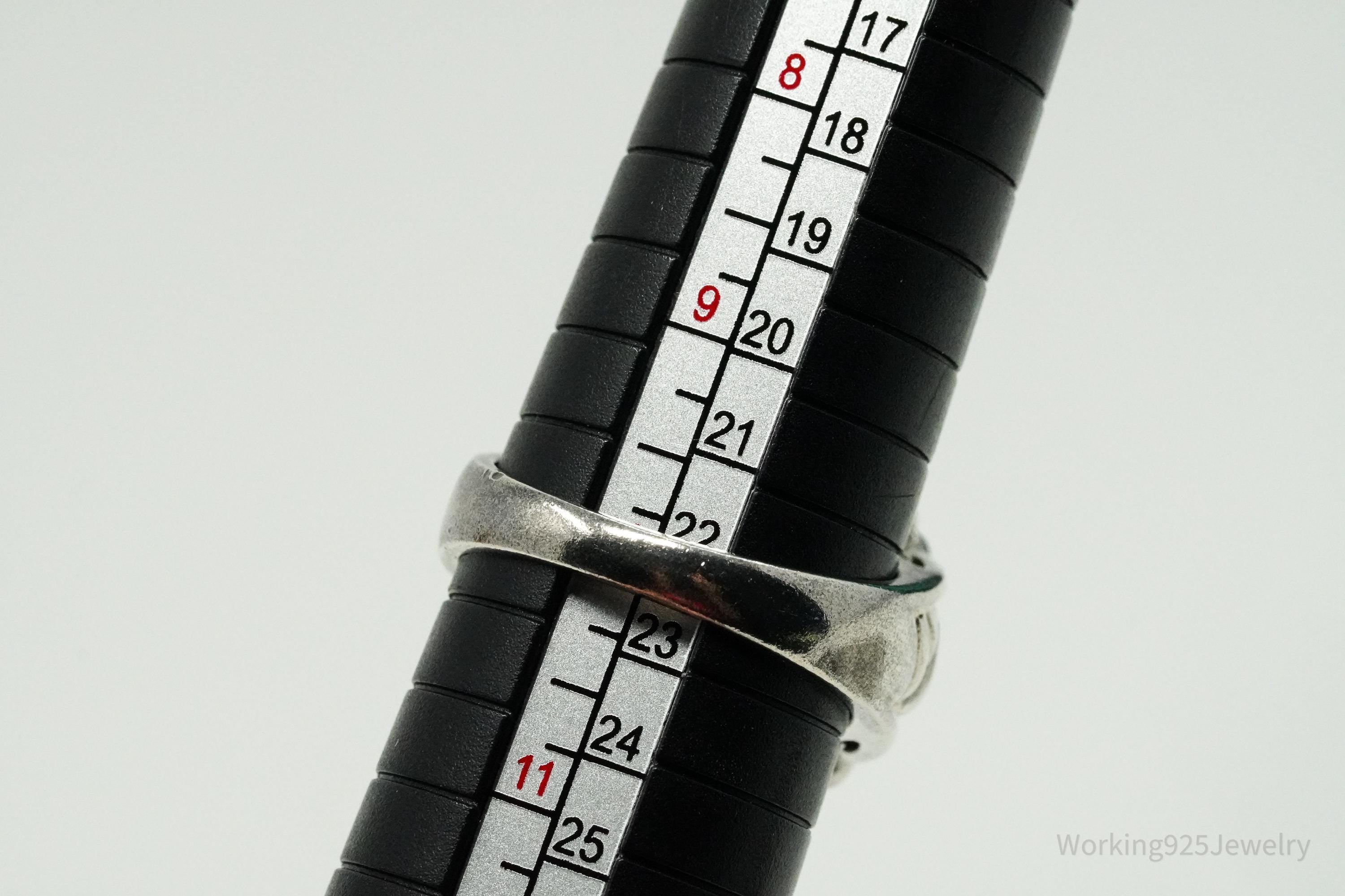 Vintage Ross Simons Tigers Eye Sterling Silver Ring - Size 10