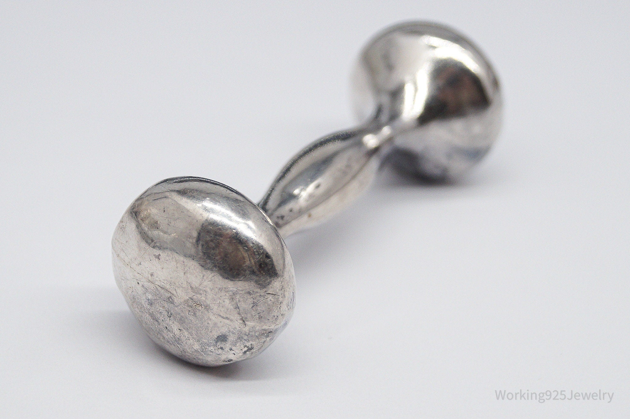 Antique Designer Gorham Large 1827 Sterling Silver Baby Rattle