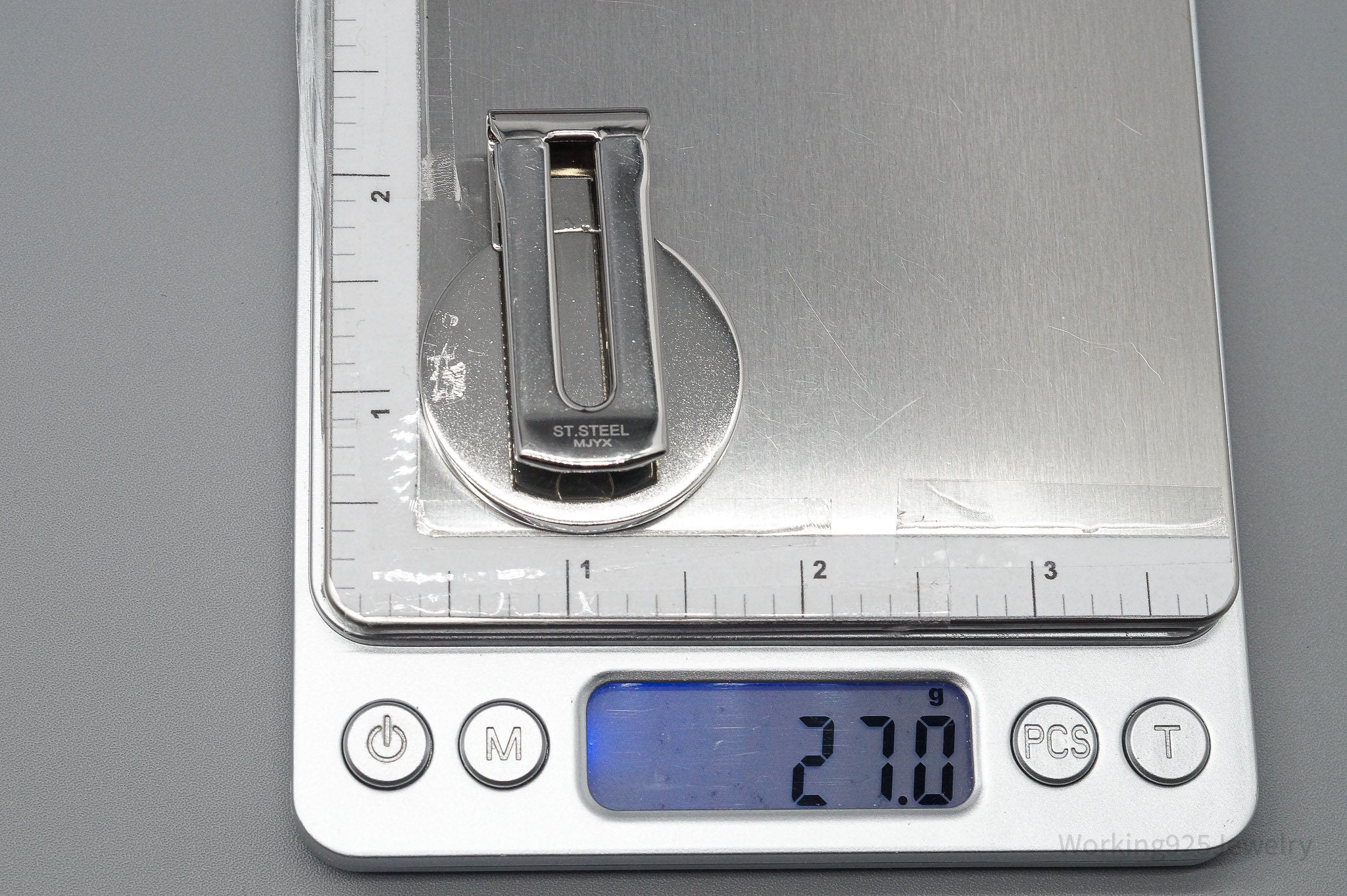 Antique Vintage 1942 Walking Liberty Half Dollar Silver Coin St. Steel Money Clip