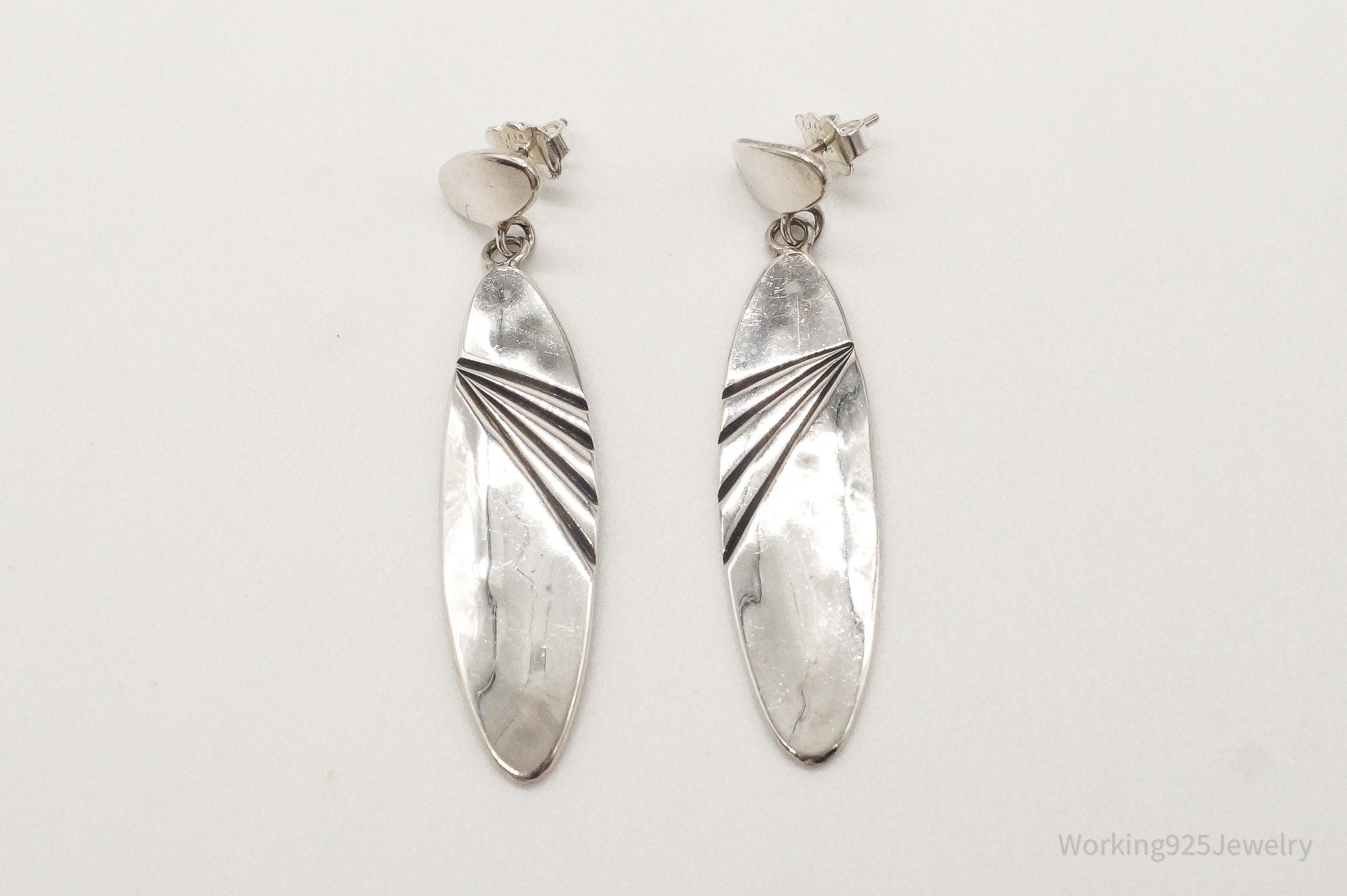 Vintage Native American Sterling Silver Earrings