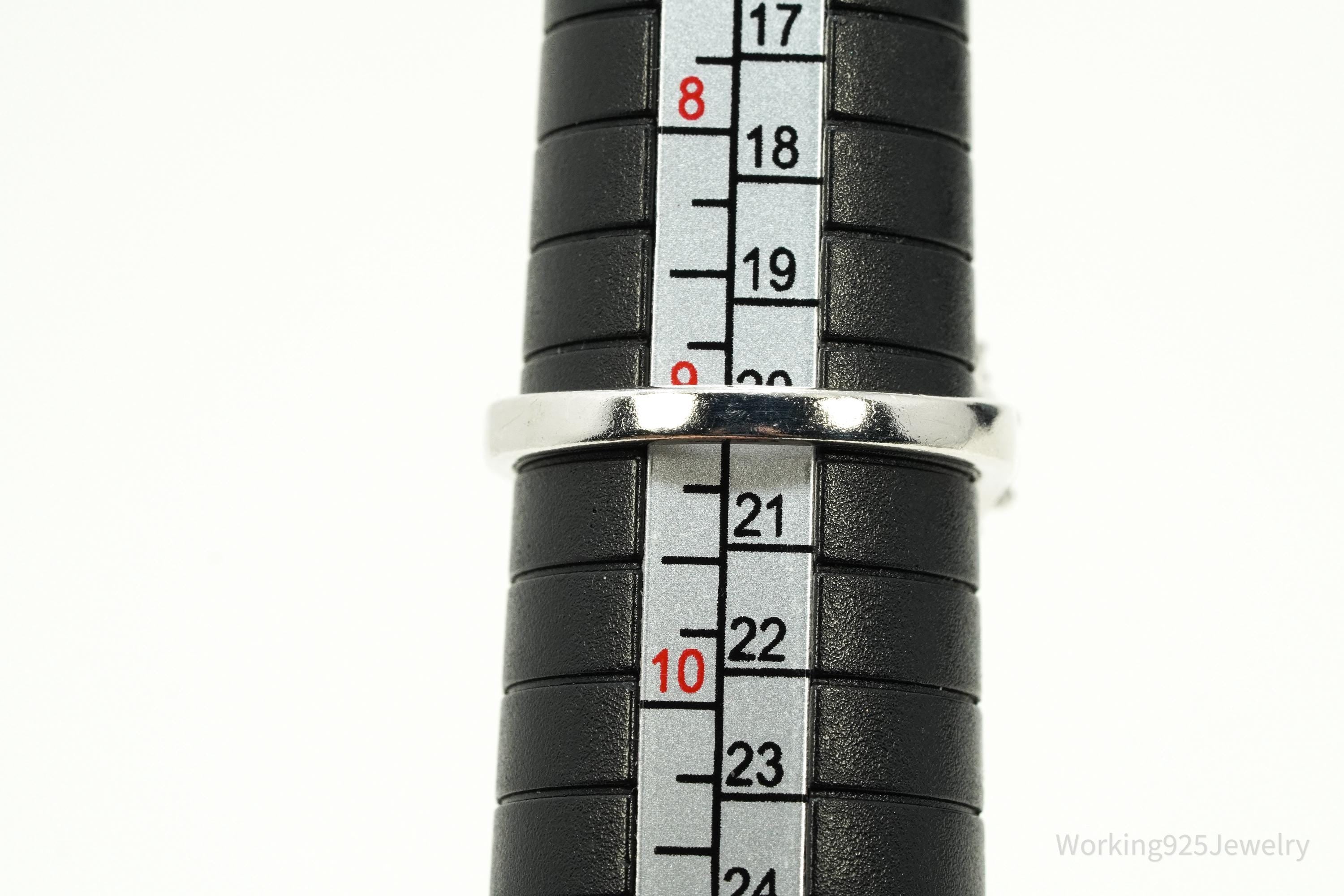 Vintage JOSEPH ESPOSITO ESPO Multi Gemstone Sterling Silver Ring - Size 9