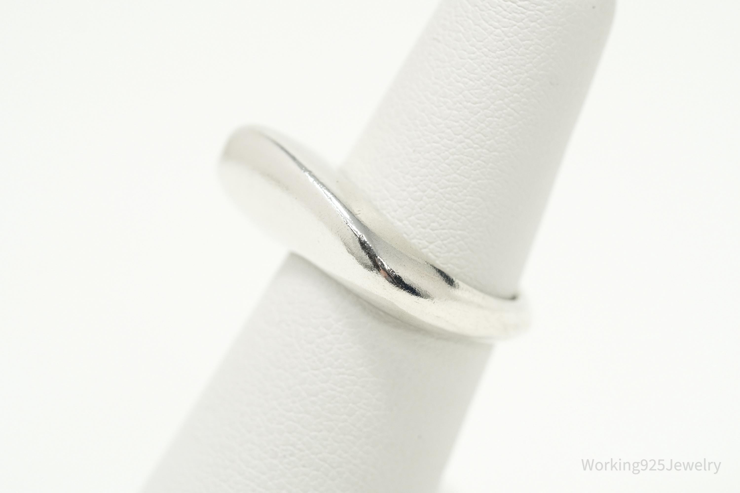 Birks Modernist Style Sterling Silver Ring - Size 5.75