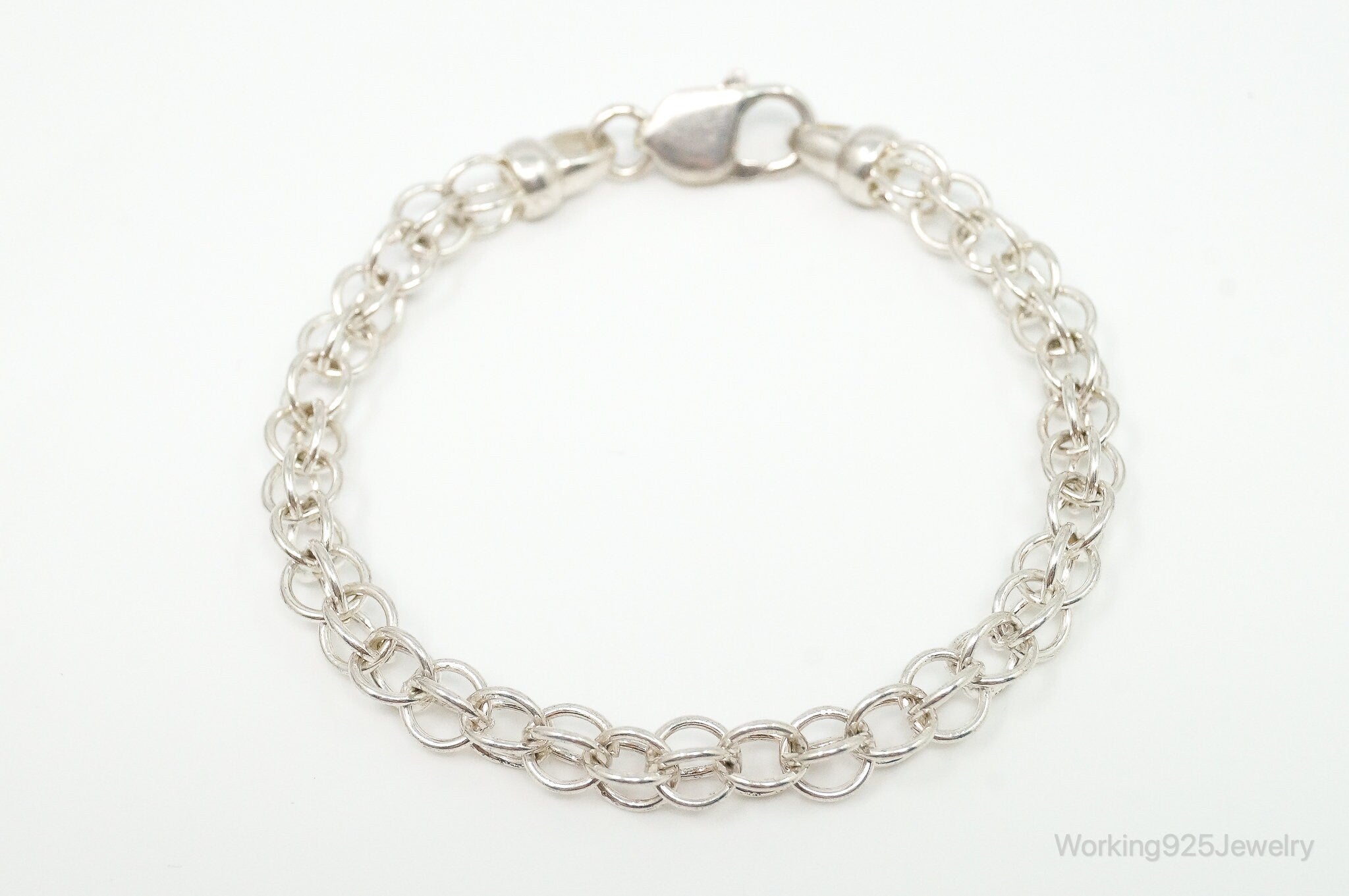 Vintage Sterling Silver Chain Bracelet