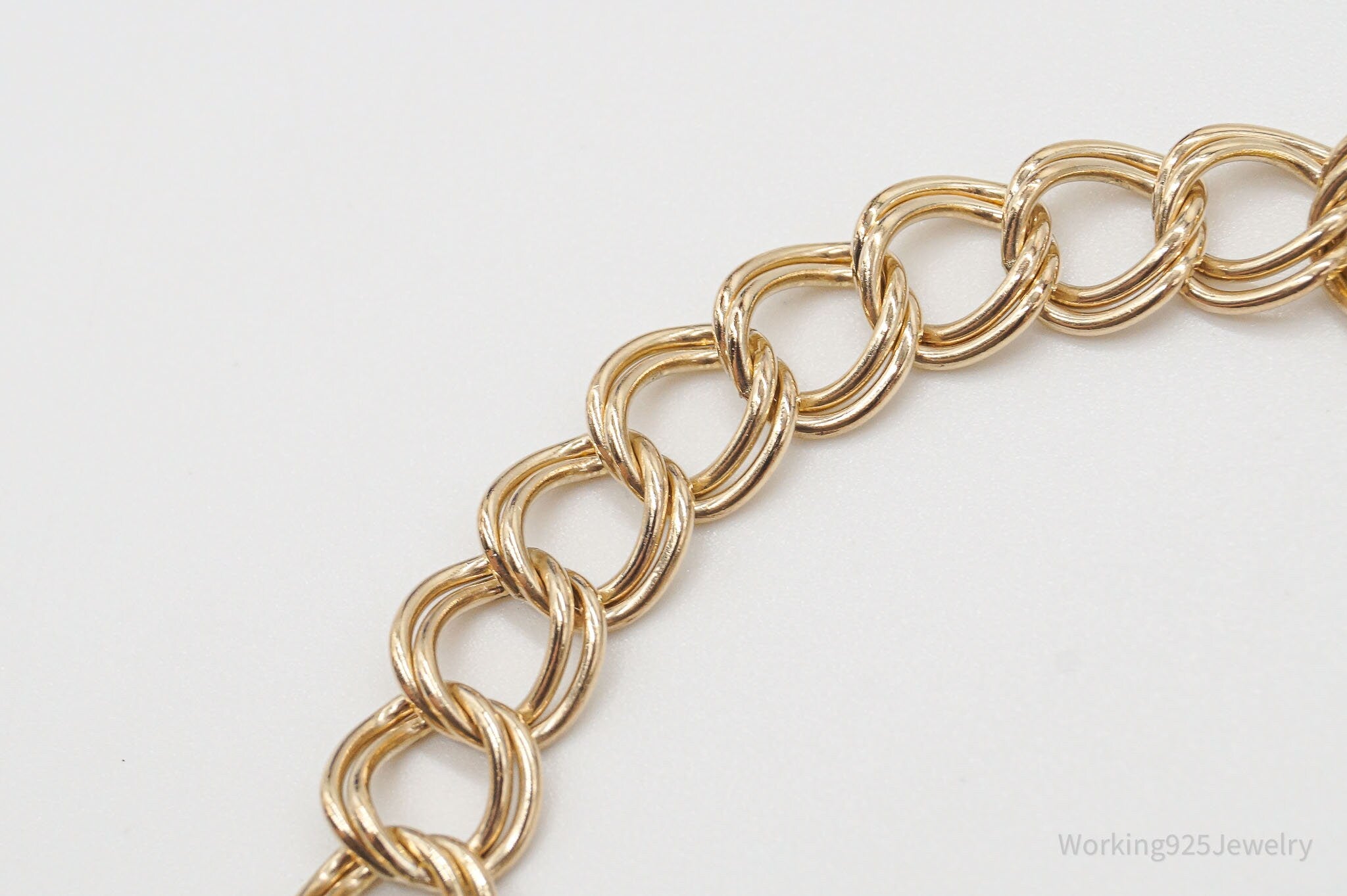 Vintage Retro 1950s 1/20 12K Gold Filled Double Links Bracelet