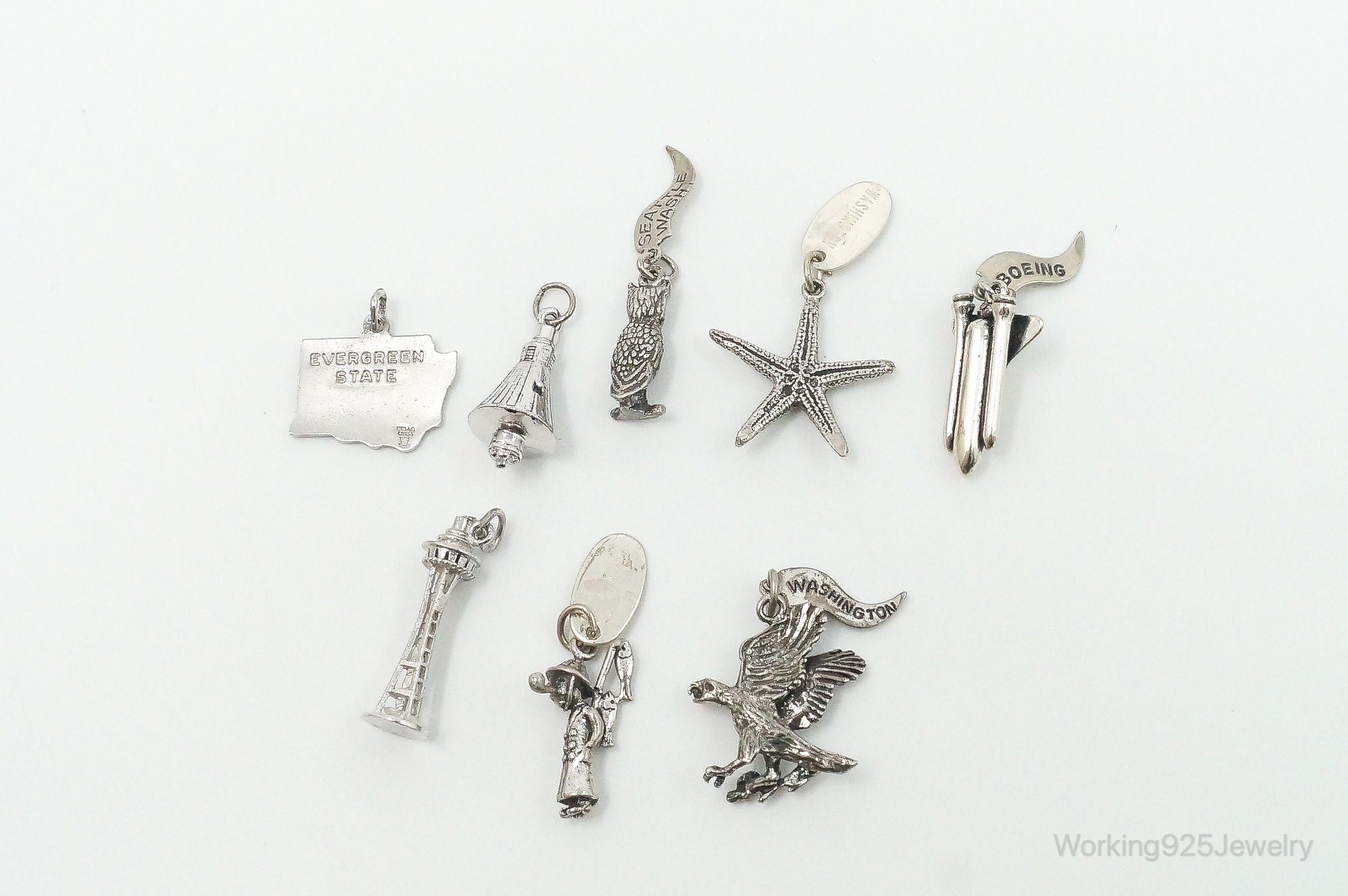 Vintage Washington Sterling Silver Charms Lot