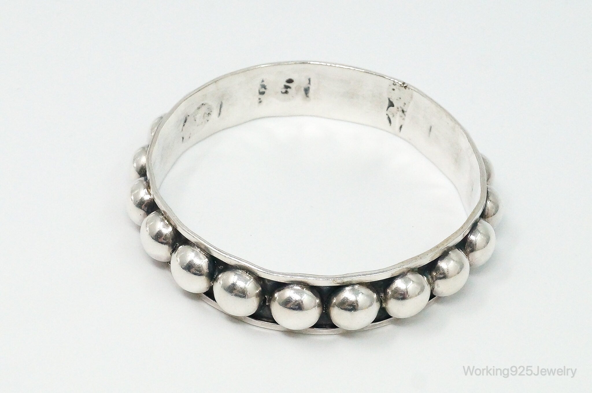 Vintage Mexico Modernist Sterling Silver Bracelet