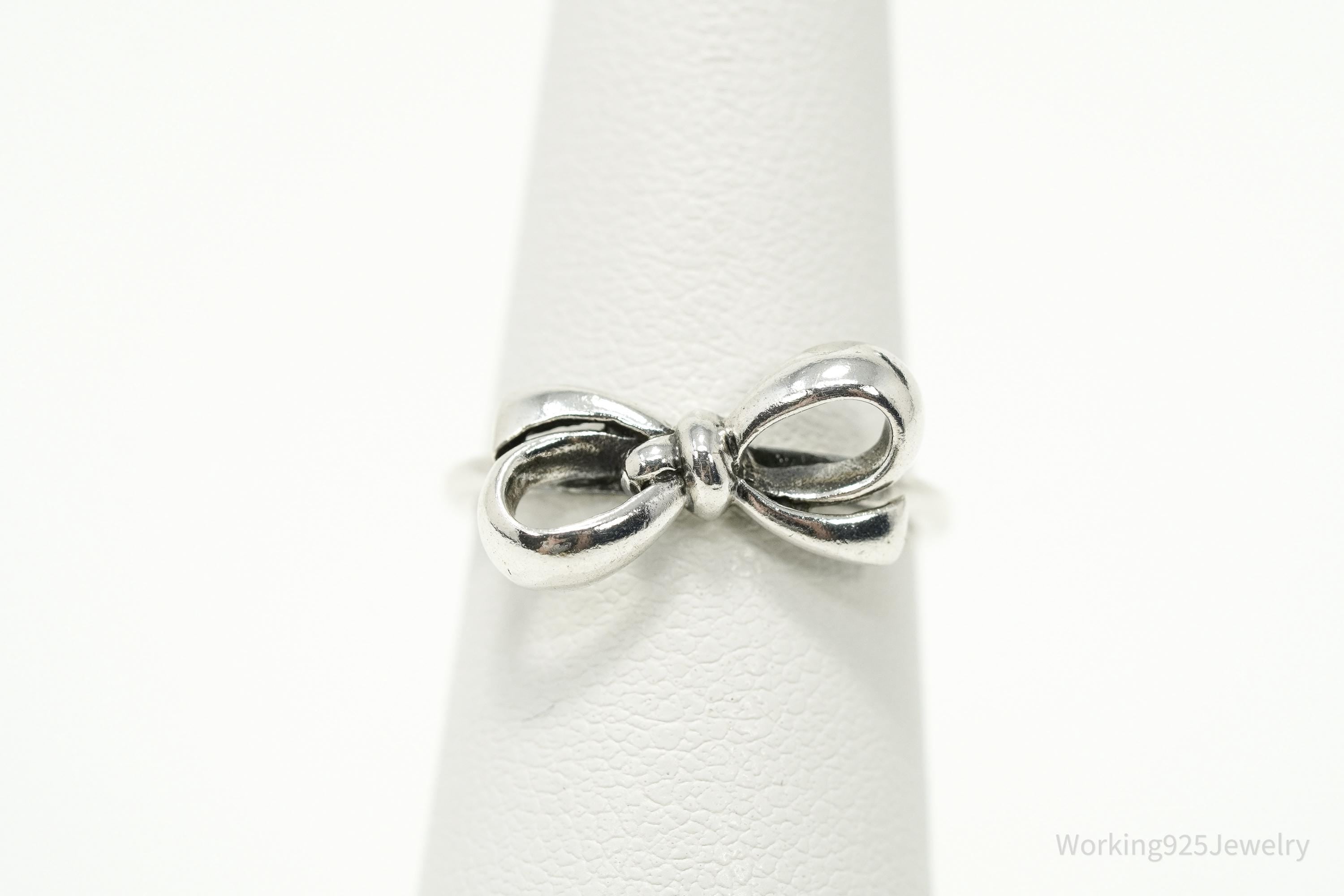 Vintage Bow Sterling Silver Ring - Size 5