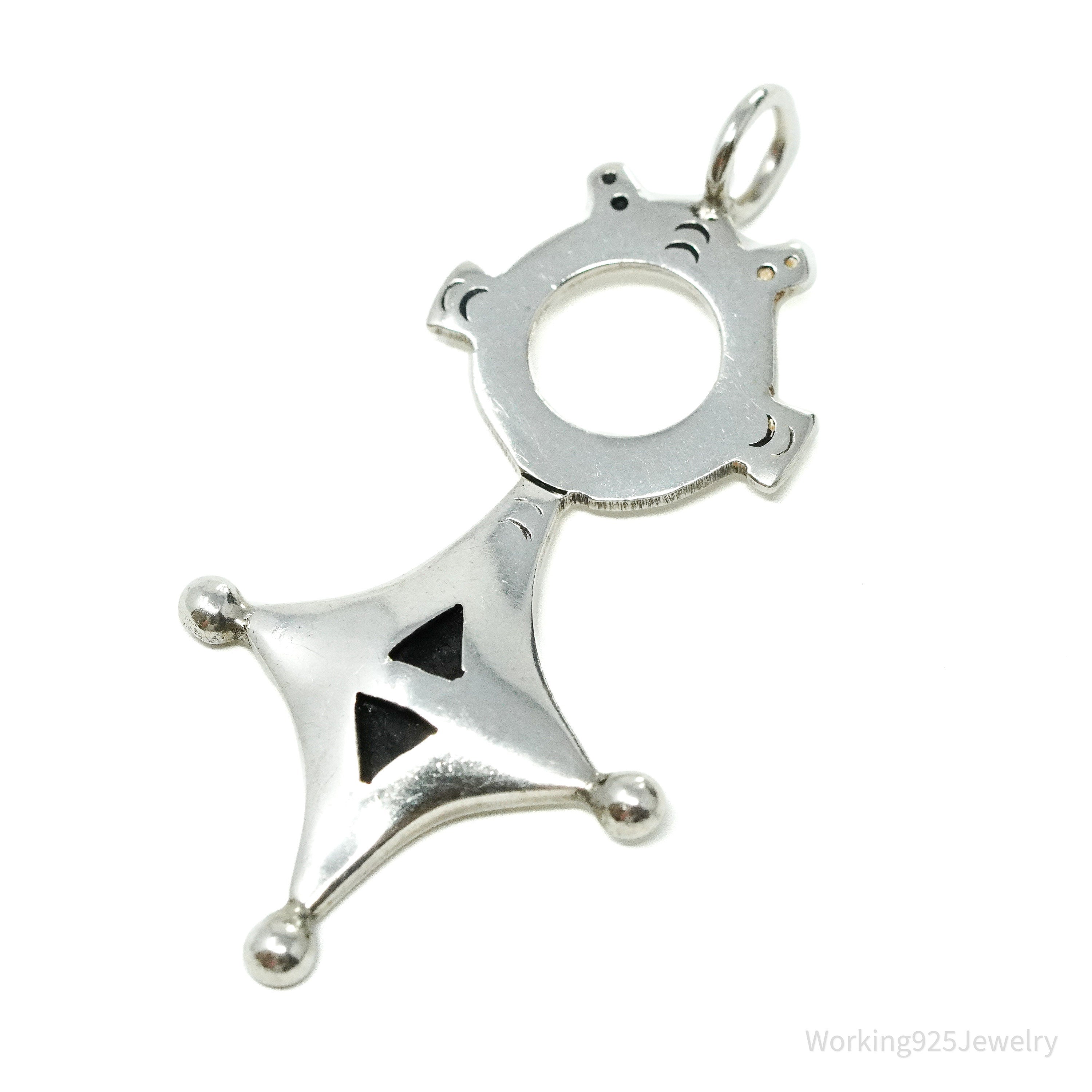 Vintage Large Sterling Silver Cross Pendant