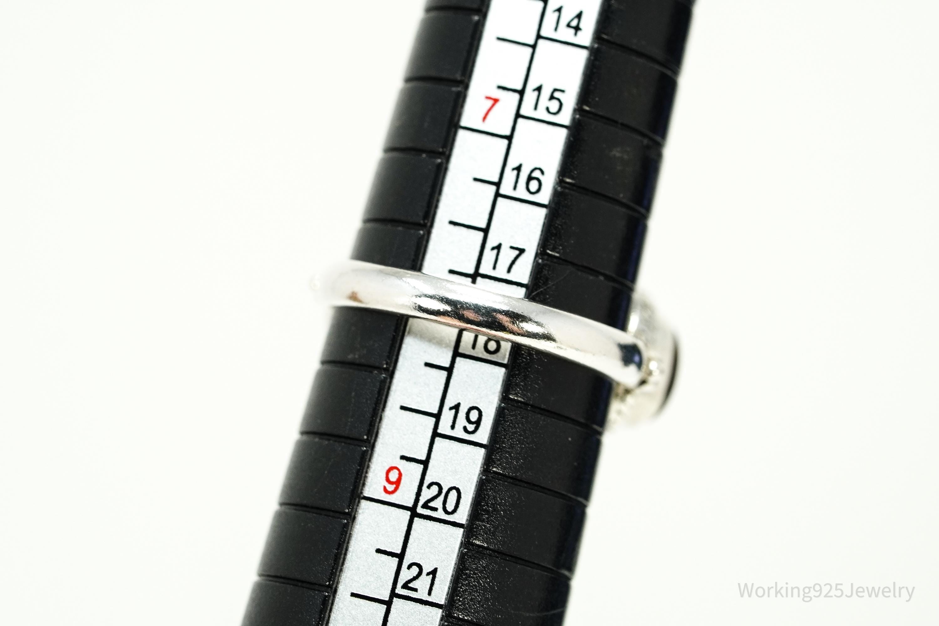 Vintage Doug Paulus Tigers Eye Western Style Sterling Silver Ring - Size 8