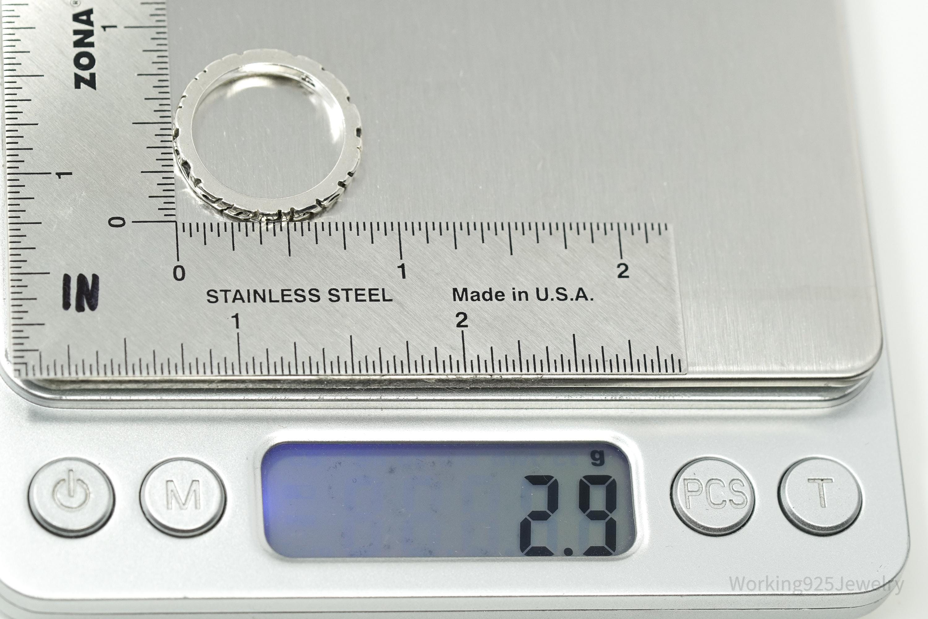 Vintage Silpada Retired Sterling Silver Band Ring - Size 7