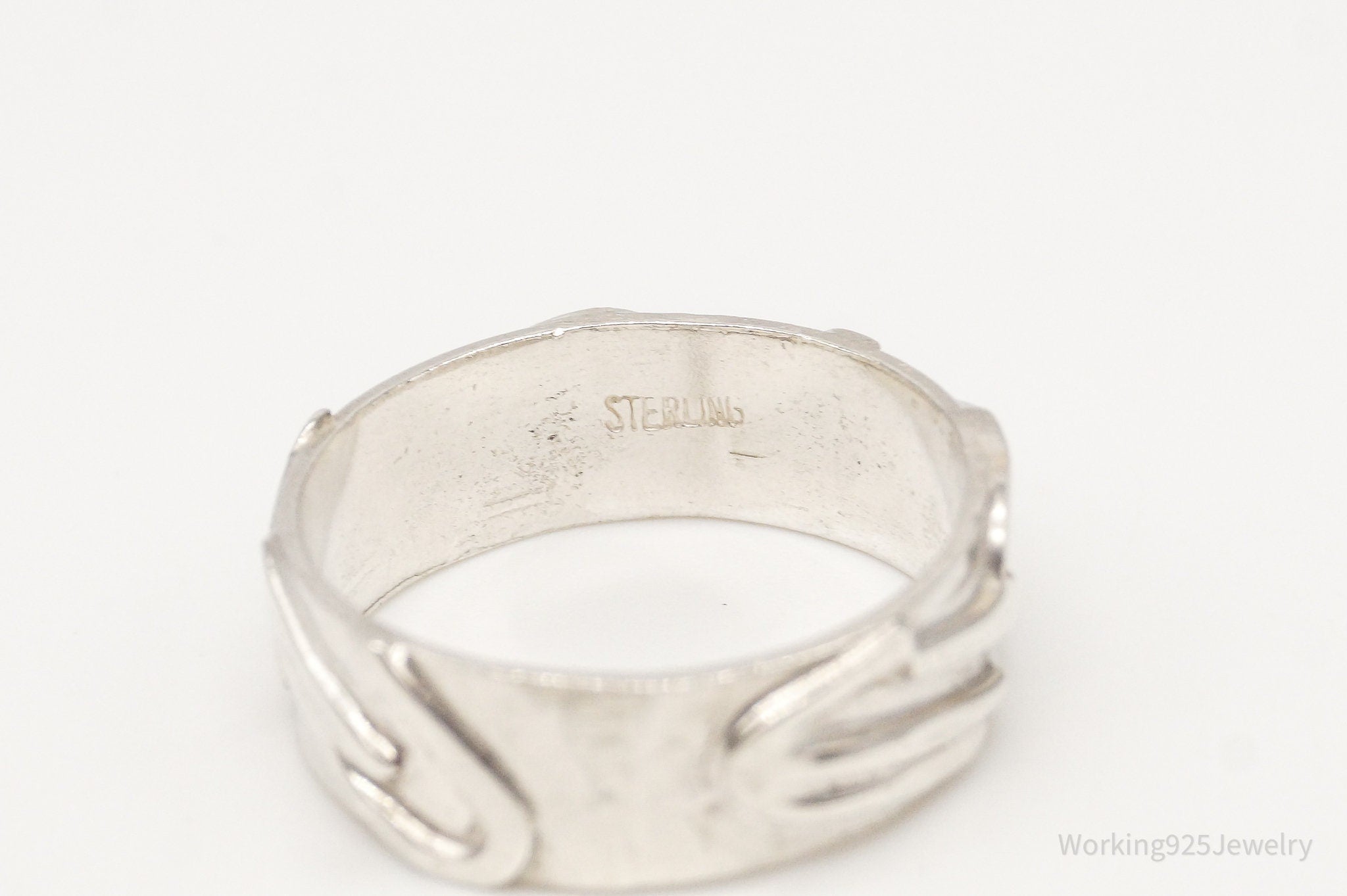 Vintage Sterling Silver Band Ring - Size 7