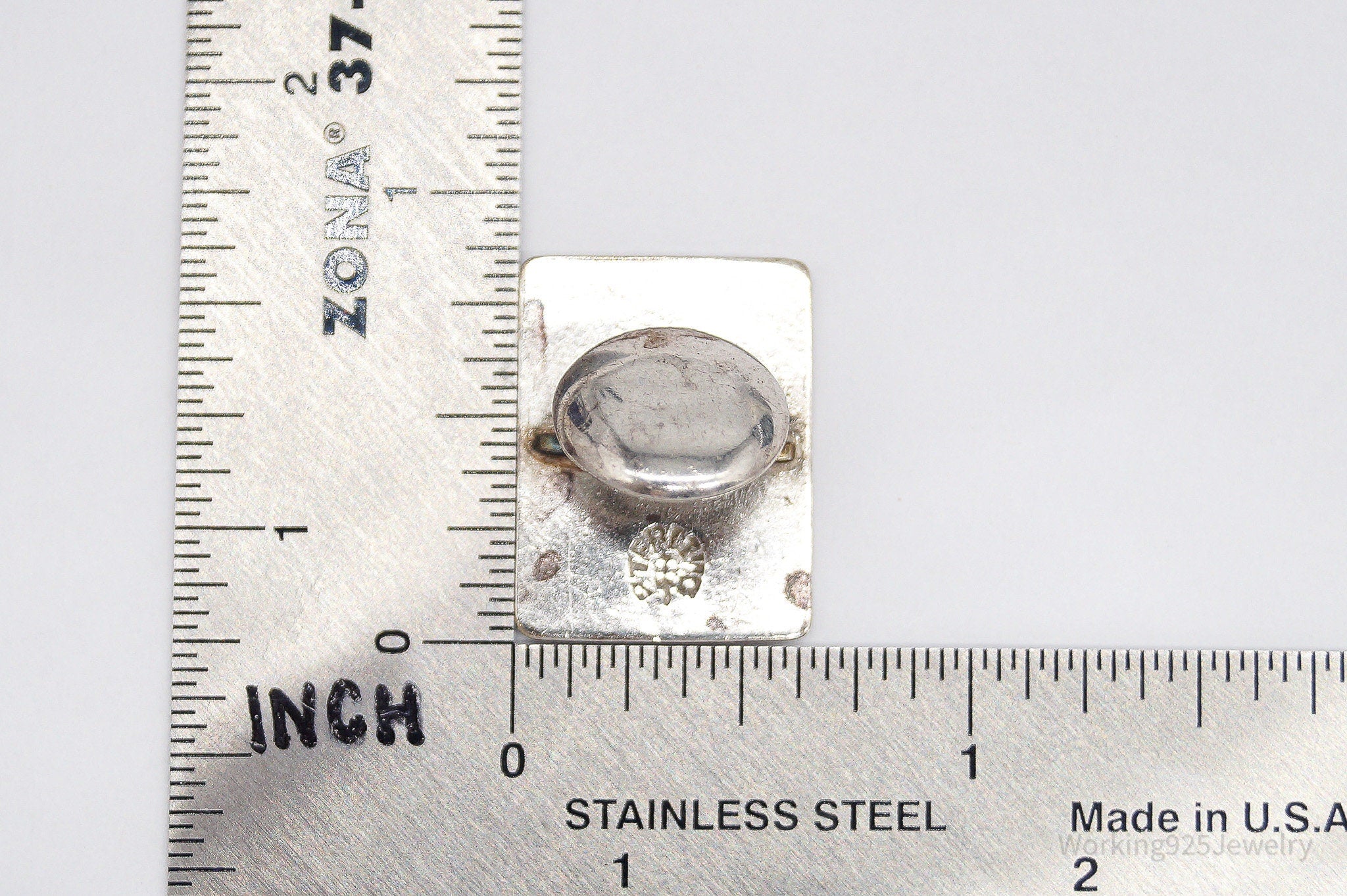 Antique Victorian Era 1800s Woman Sterling Silver Cufflinks