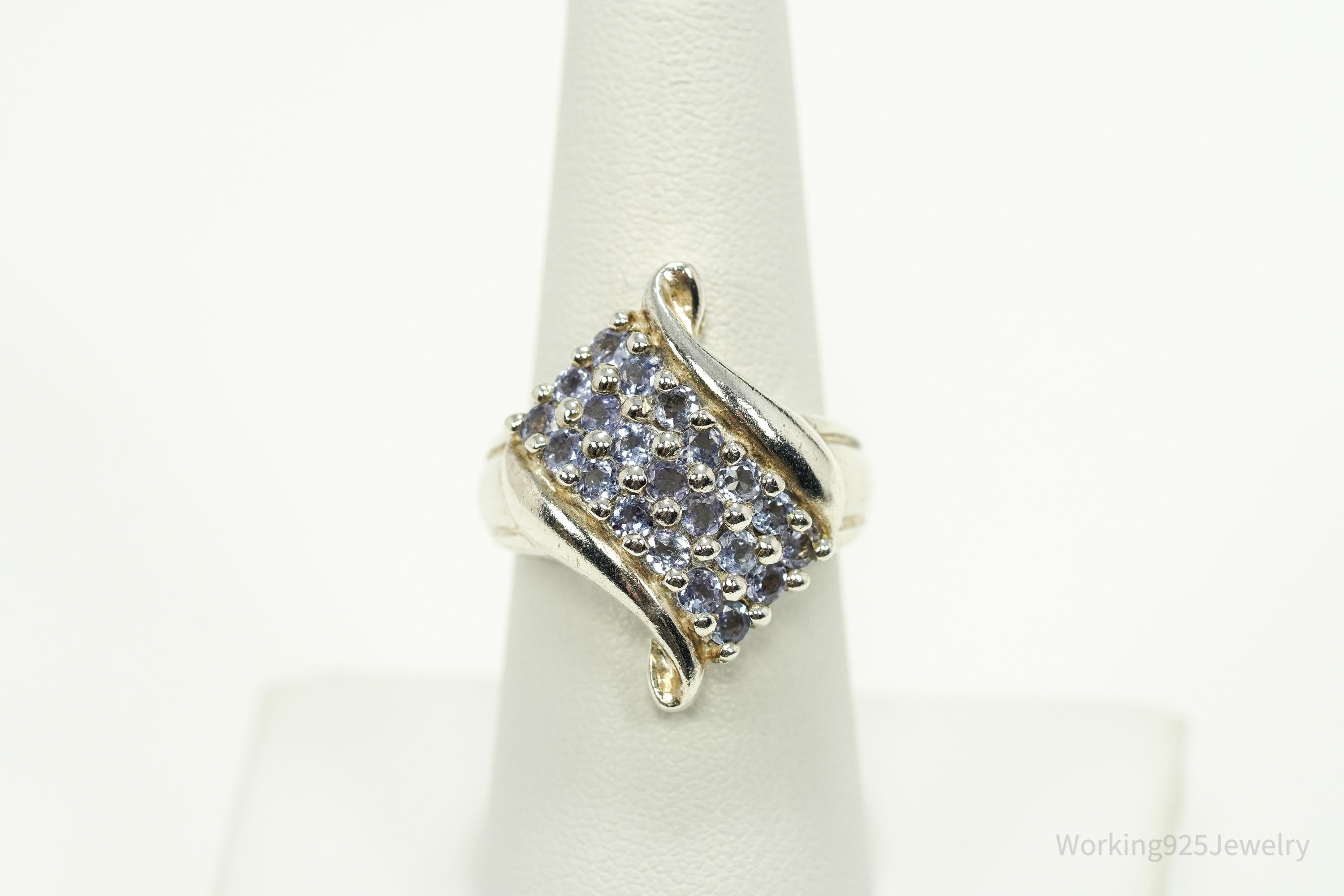 Vintage Tanzanite Sterling Silver Ring - Size 7.25