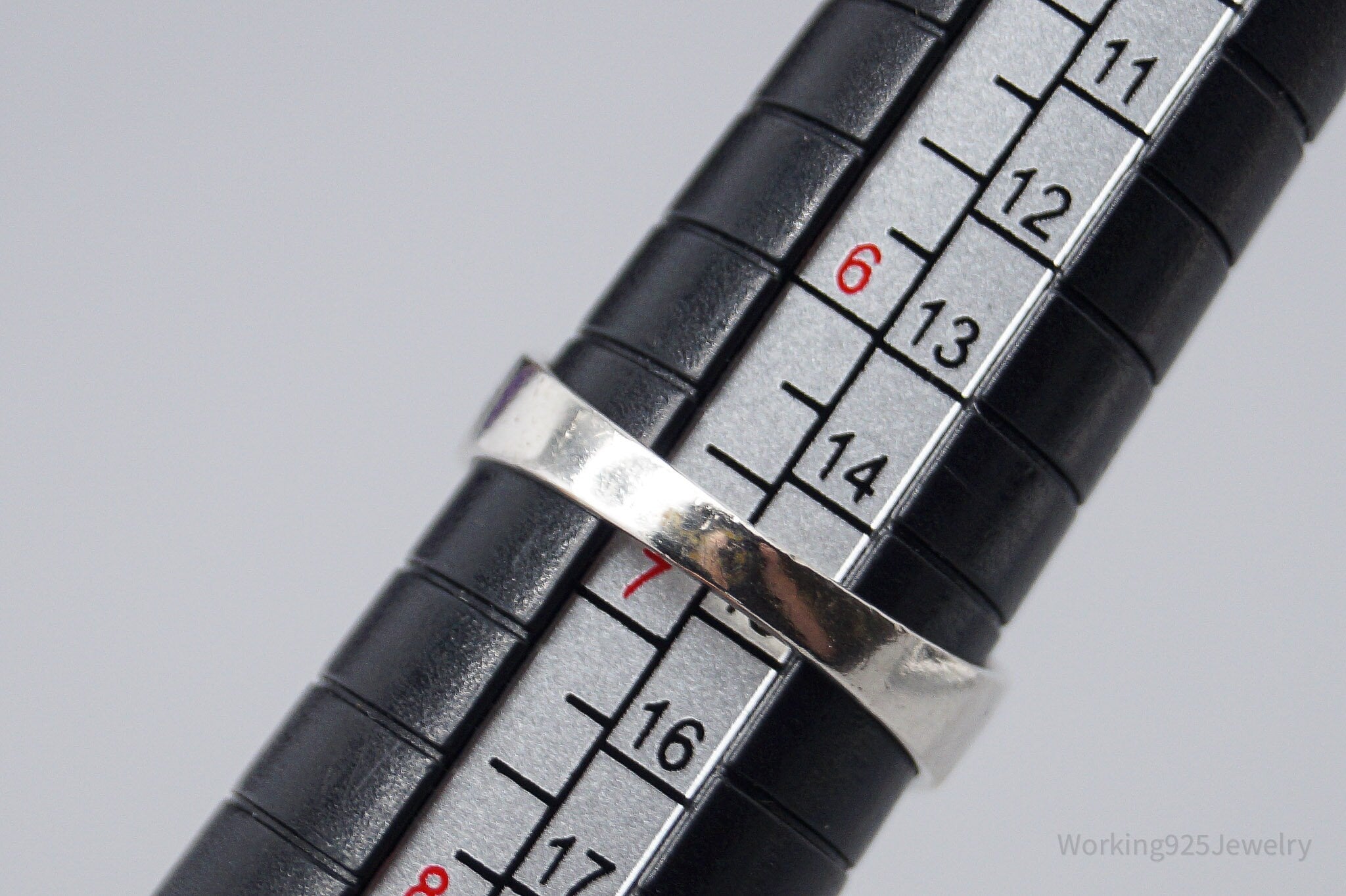 Vintage "Love" Sterling Silver Band Ring - Size 6.75