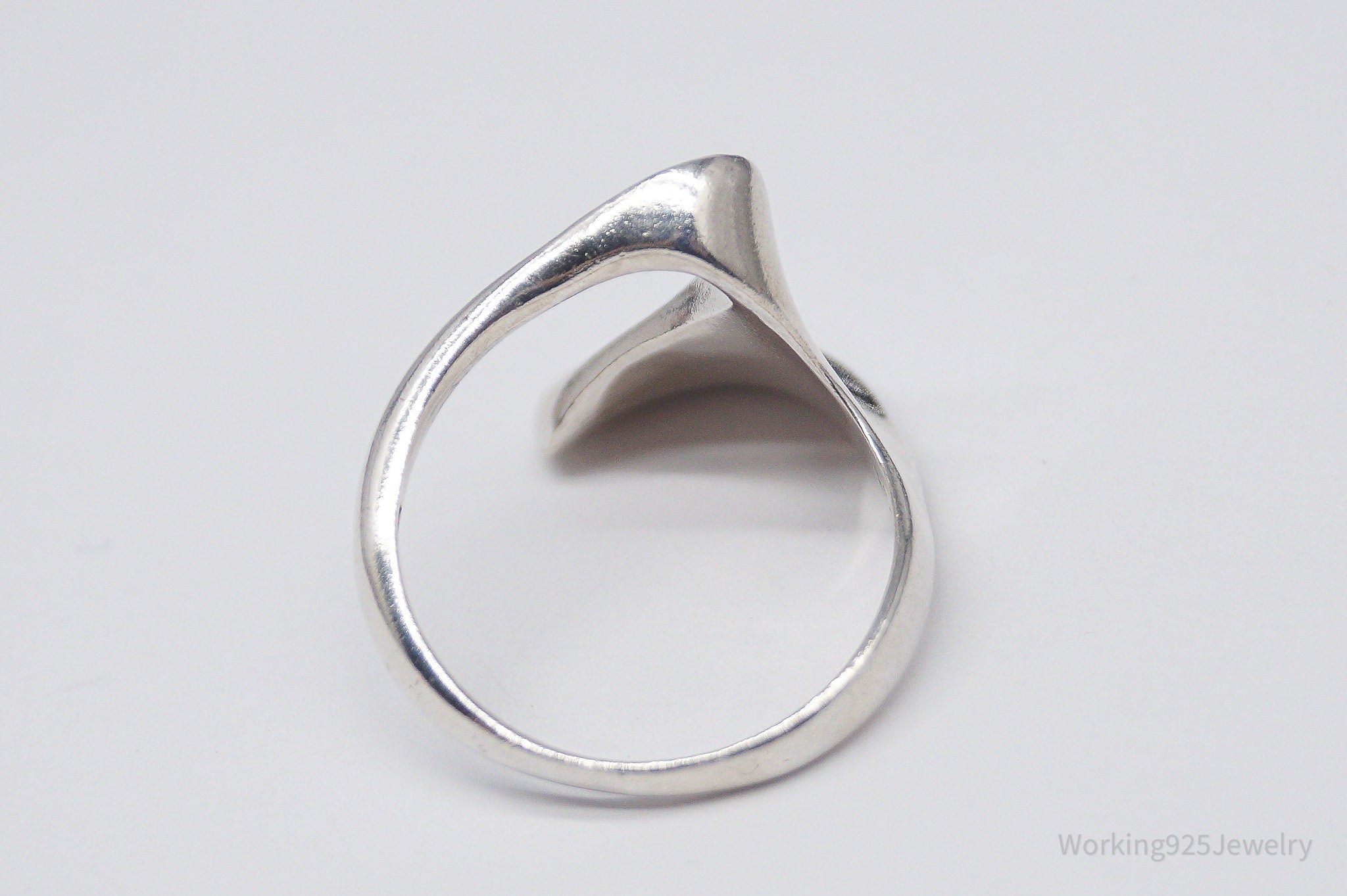 Vintage Boma Modernist Style Sterling Silver Ring - Size 10