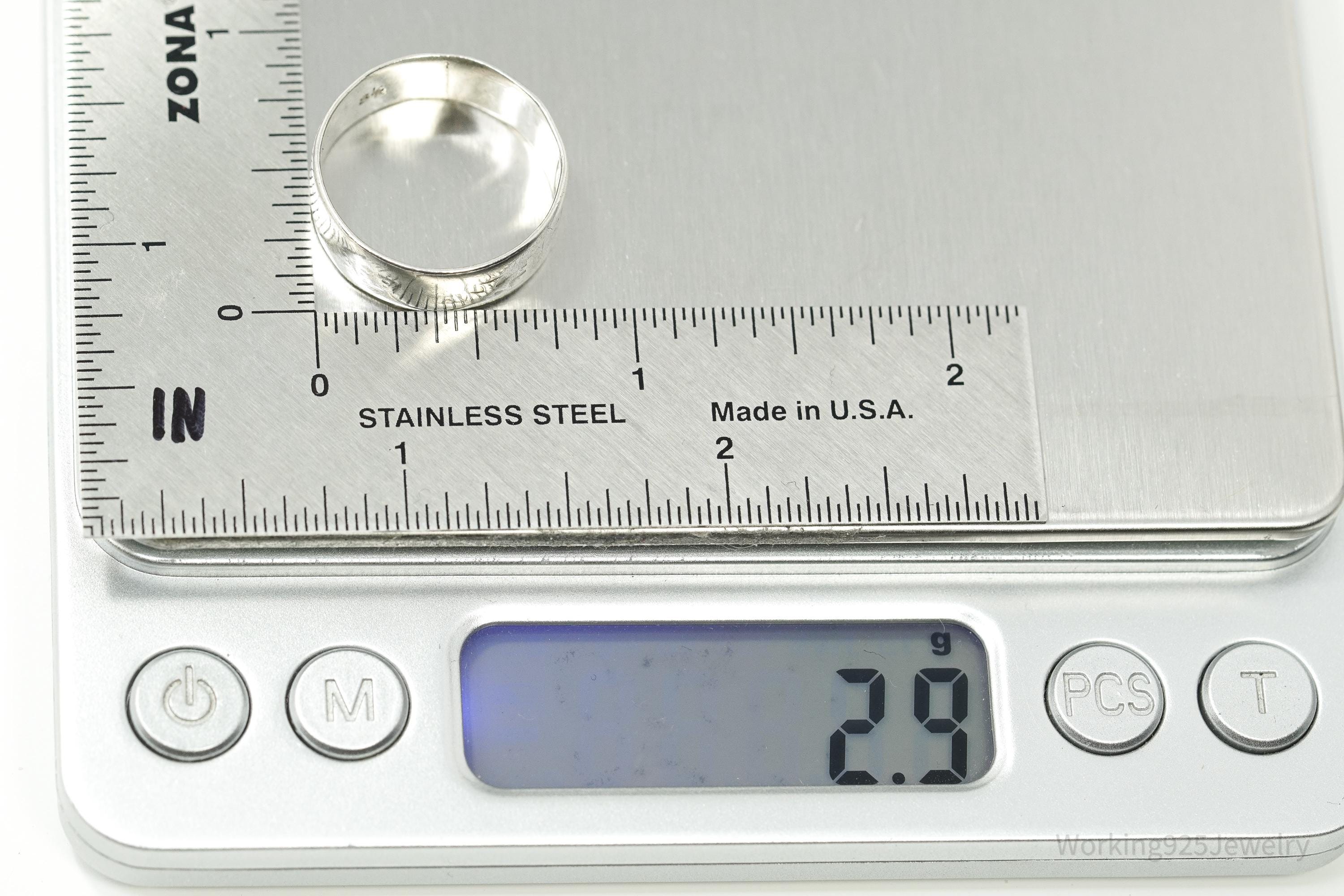 RARE Antique 1892 Gorham Sterling Silver Chicago Columbian Exposition Isabella Souvenir Ring Size 8.75