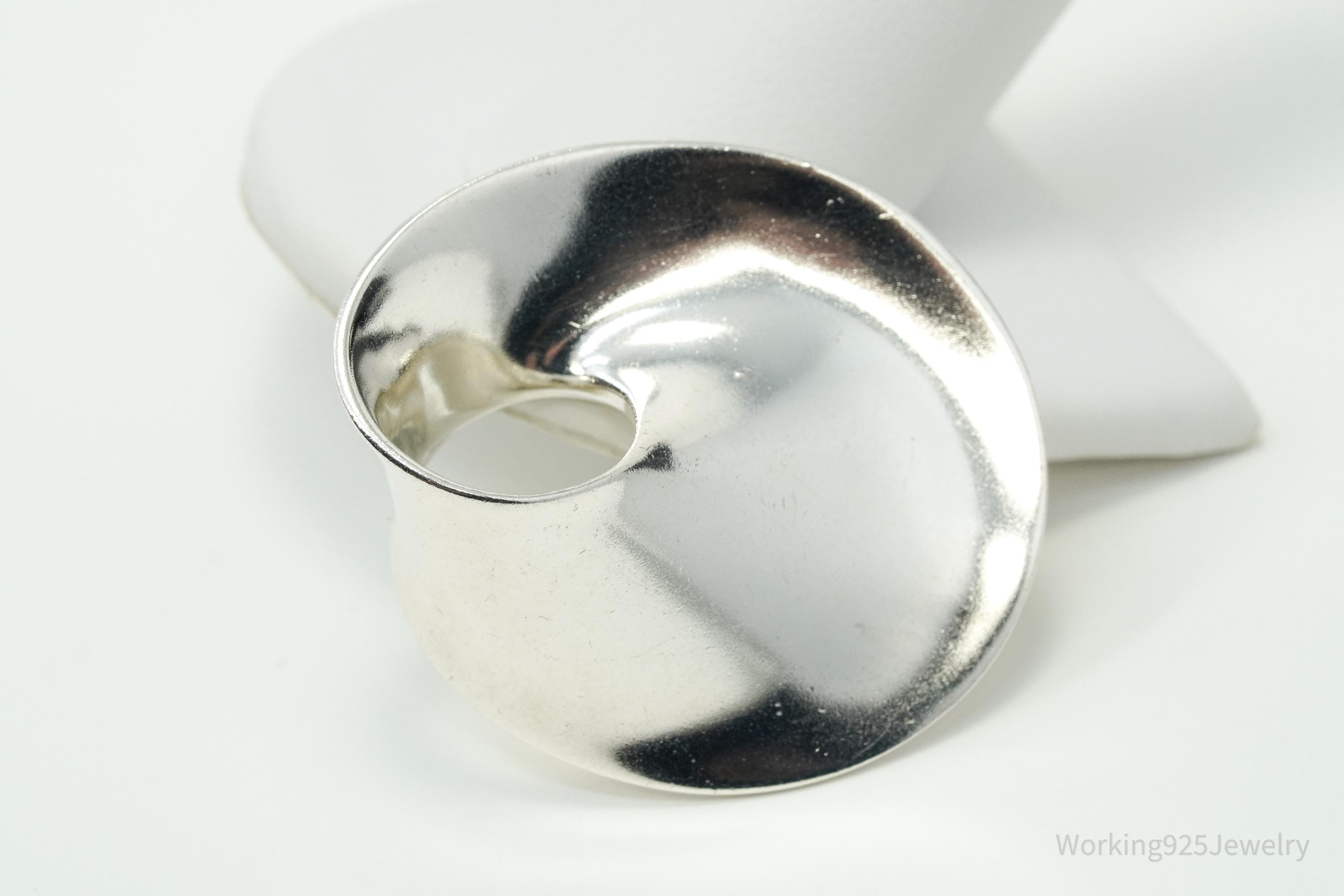 RARE Vintage Georg Jensen Vivianna Torun MOBIUS Sterling Silver Brooch Pin