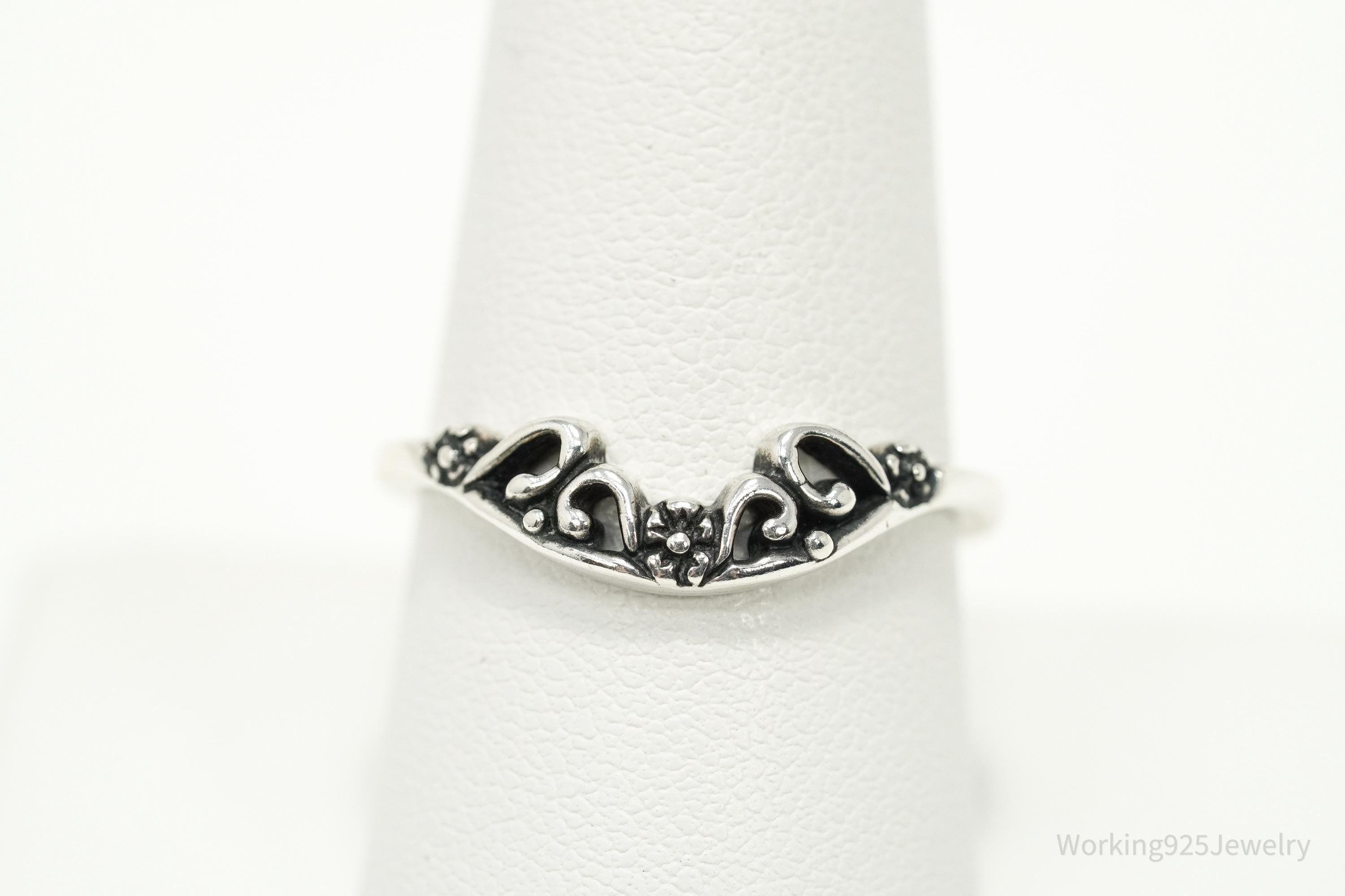Vintage Native Designer Carolyn Pollack Relios Sterling Silver Ring Size 9