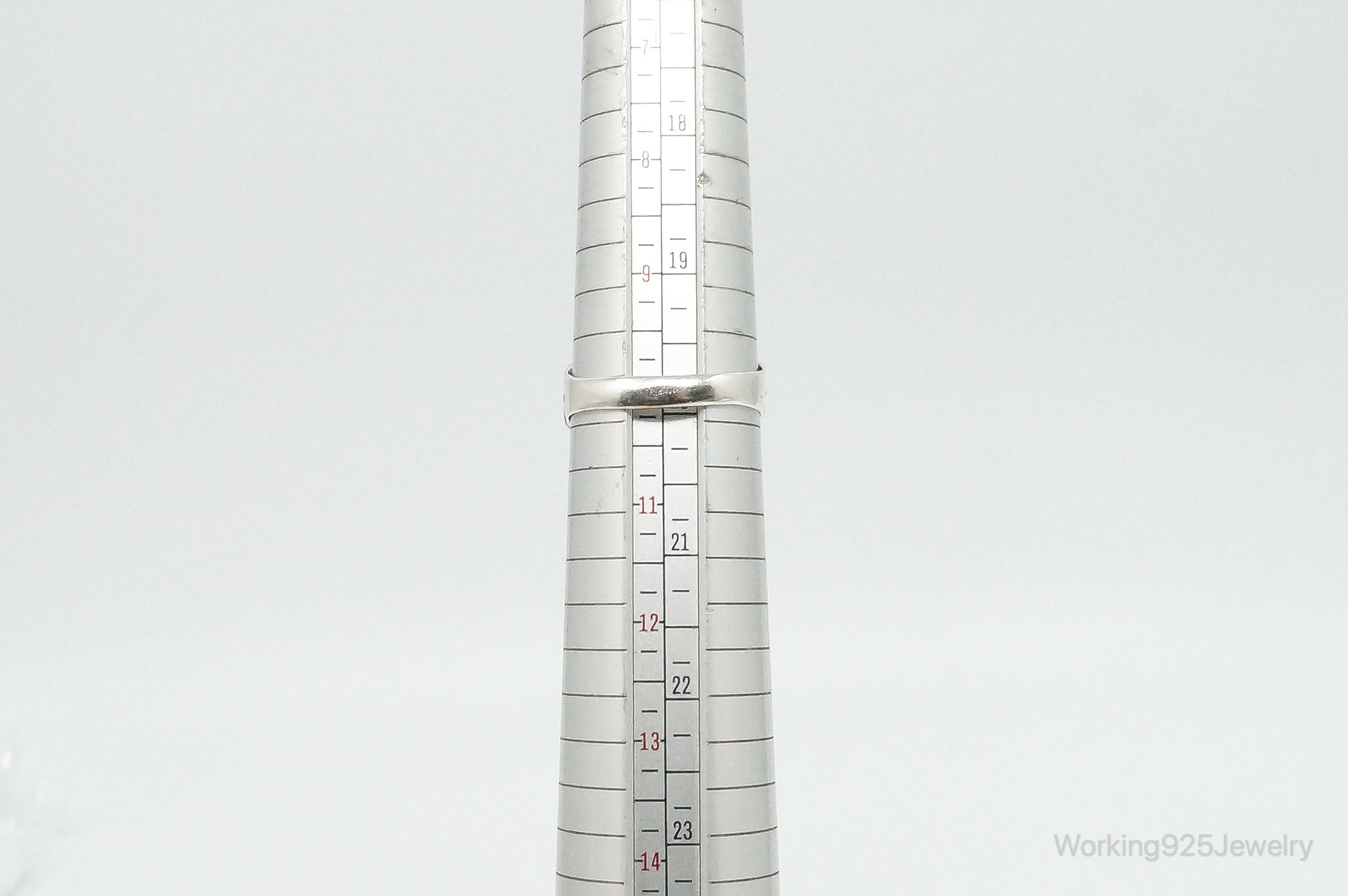 Vintage Dark Blue Gemstone Bali Style Sterling Silver Ring Size 10