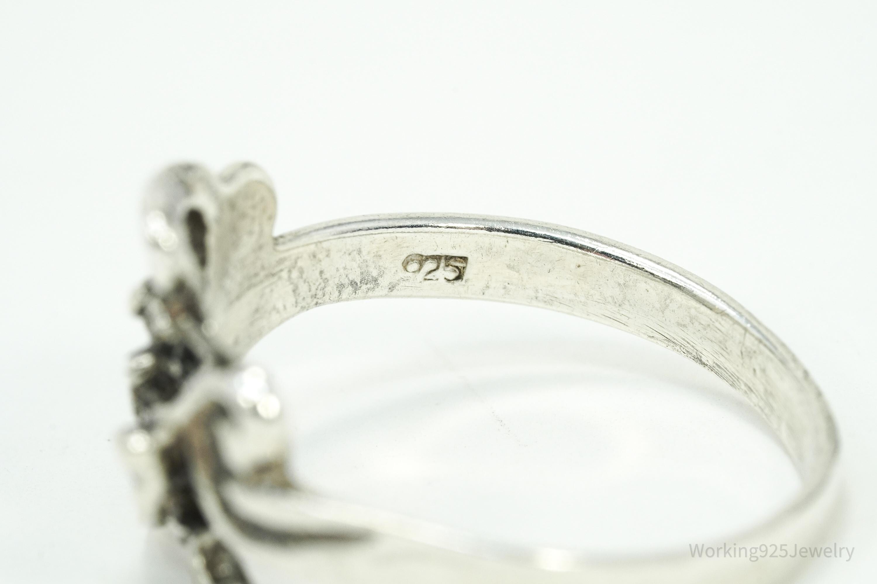 Vintage Dragon Sterling Silver Ring - Size 7
