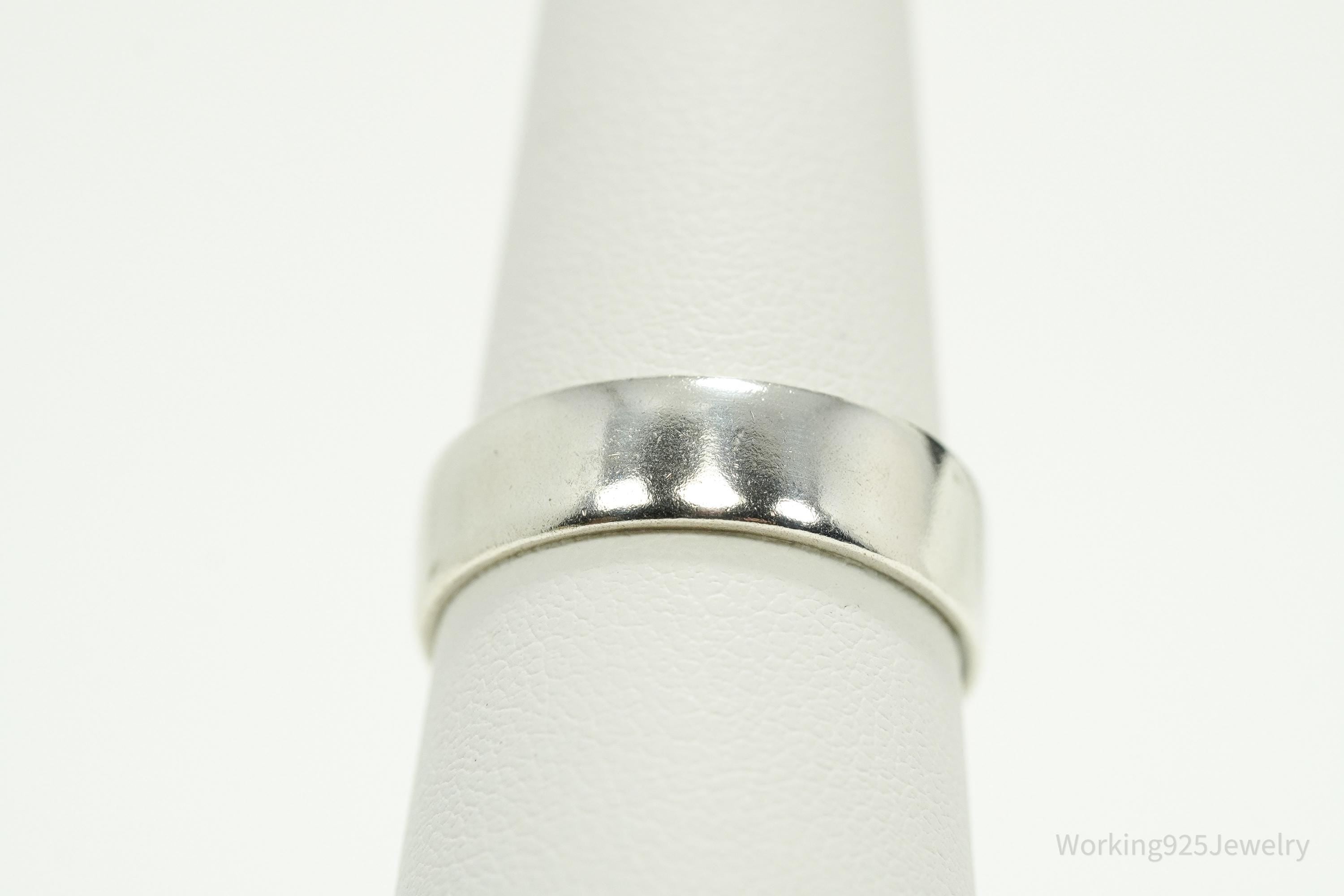 Vintage Native Designer Carolyn Pollack Sterling Silver Band Ring - Size 8.25