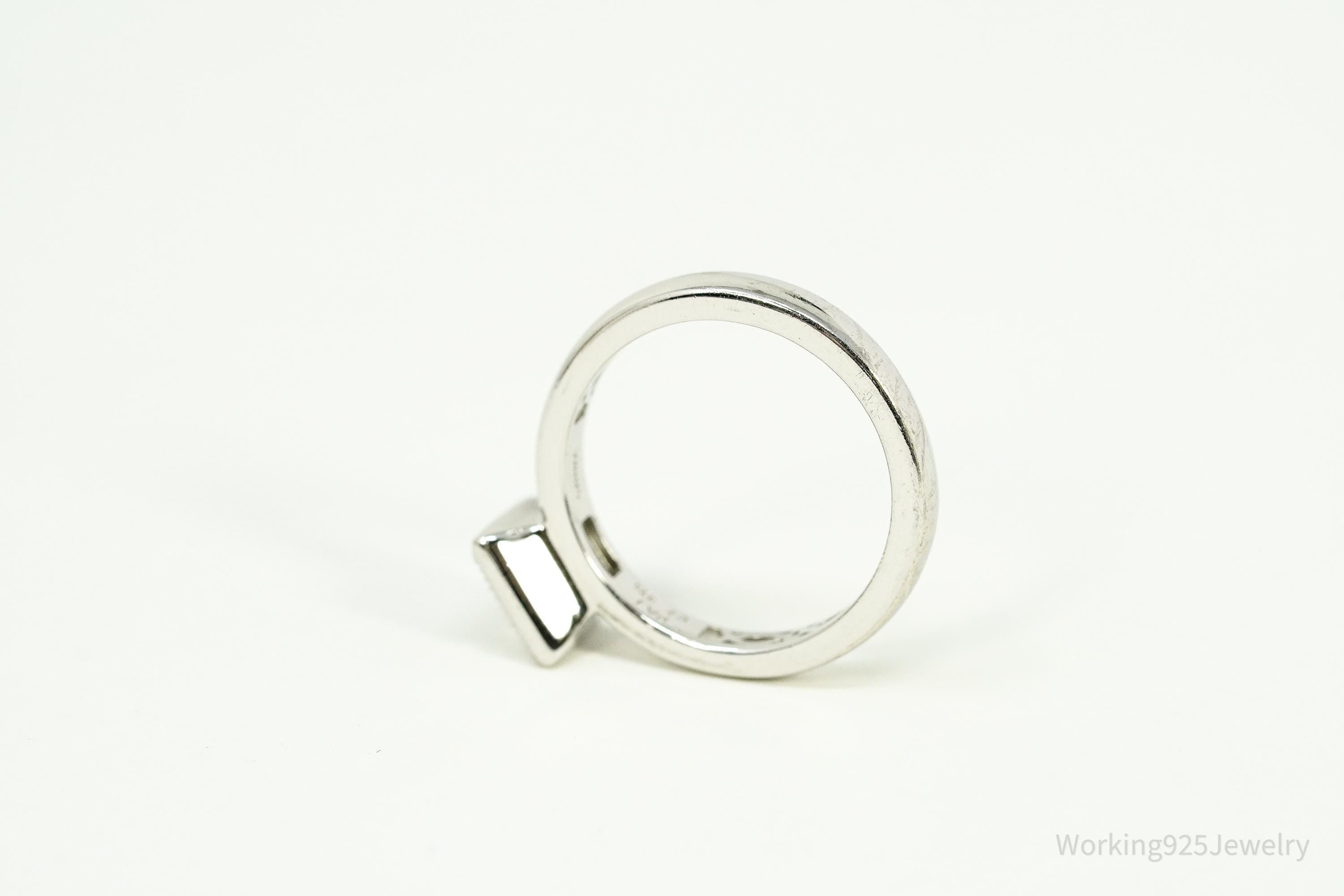 PAJ Cubic Zirconia Sterling Silver Ring - Size 5