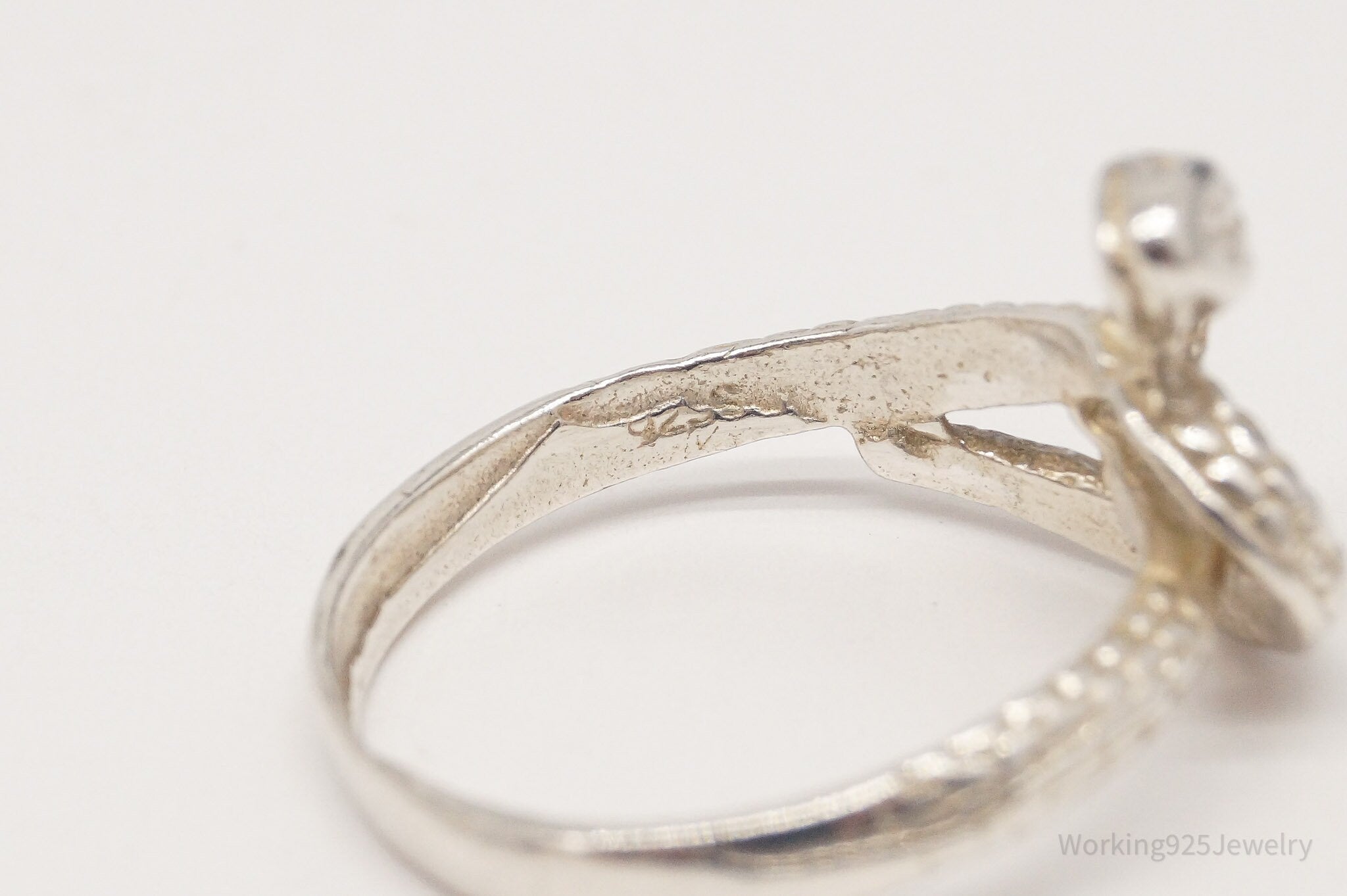 Vintage Snake Sterling Silver Ring - Size 7