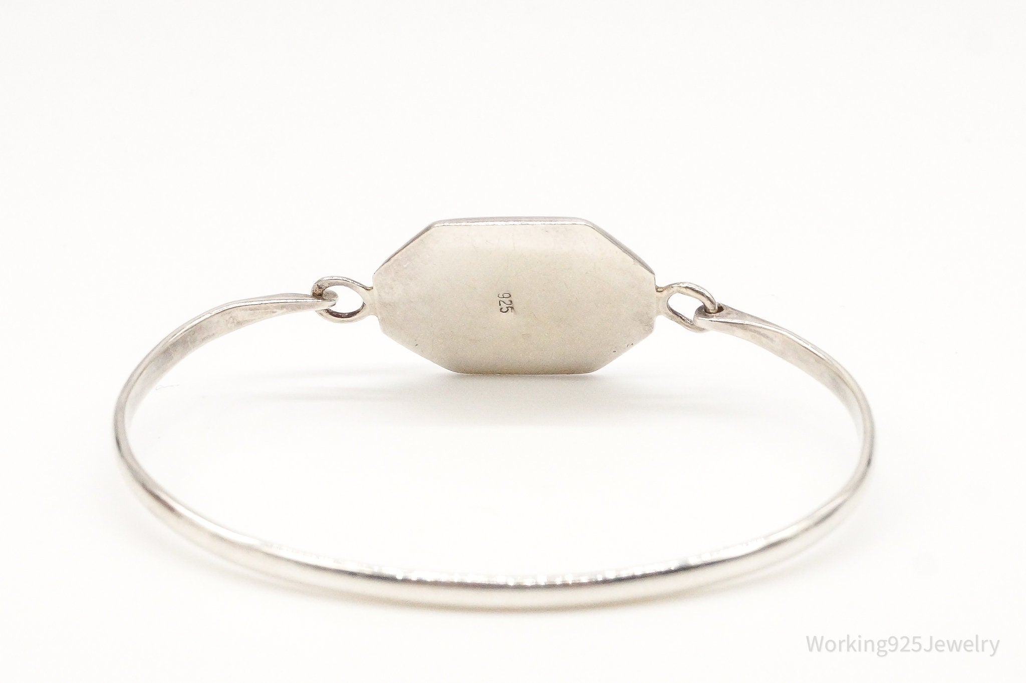 Vintage Mother Of Pearl Sterling Silver Bracelet