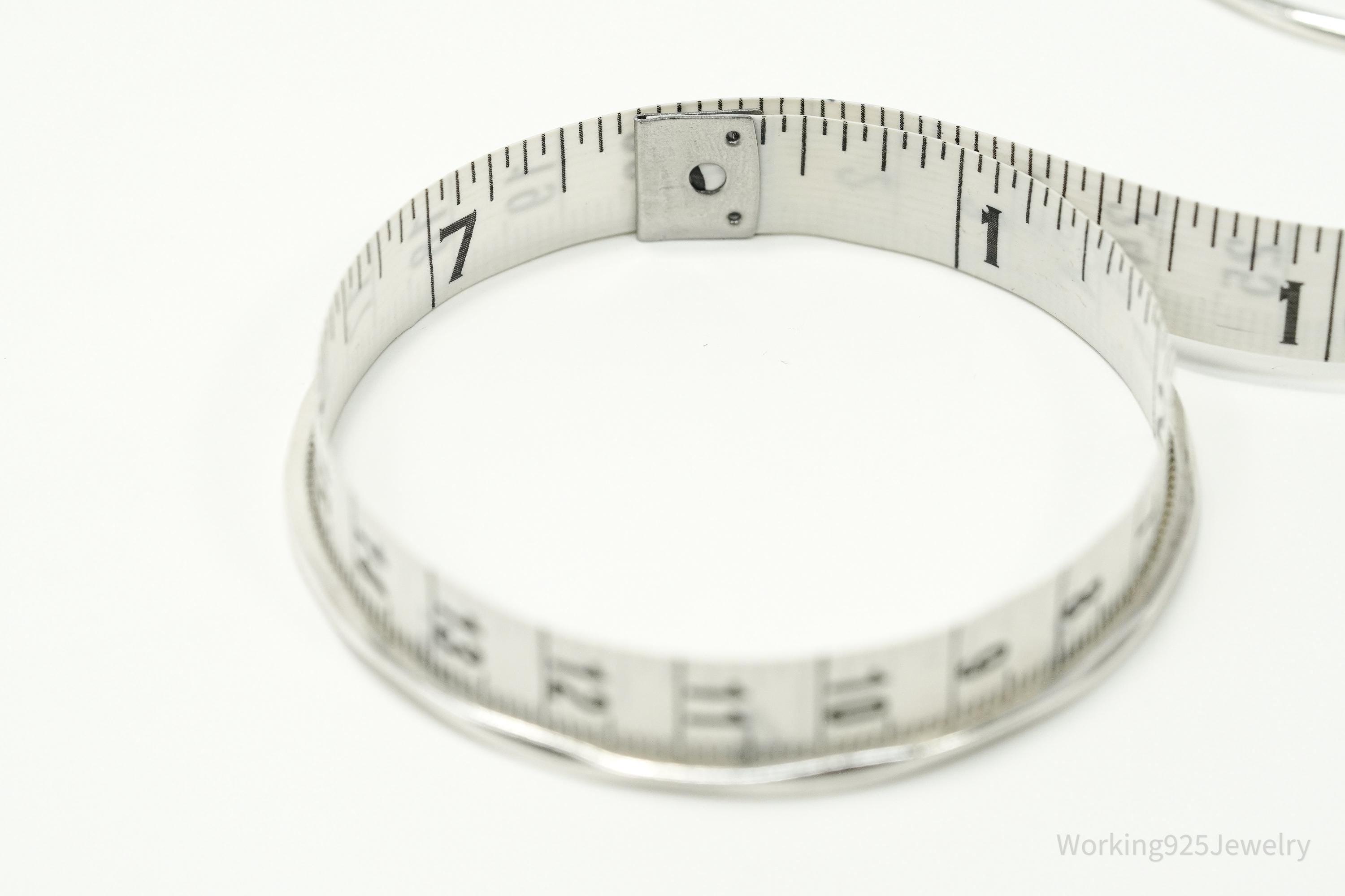 Vintage Designer Ippolita Sterling Silver Bangle Stacker Bracelets Set 7.75"