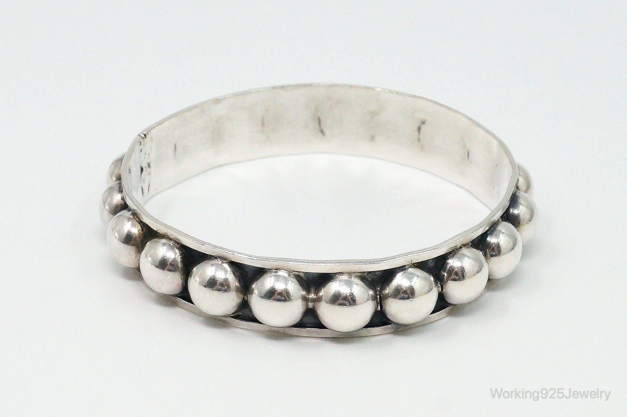 Vintage Mexico Modernist Sterling Silver Bracelet