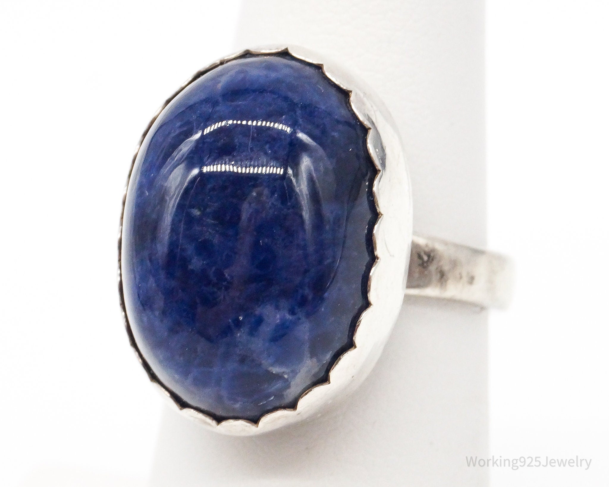 Vintage Sodalite Sterling Silver Ring - Size 5.75