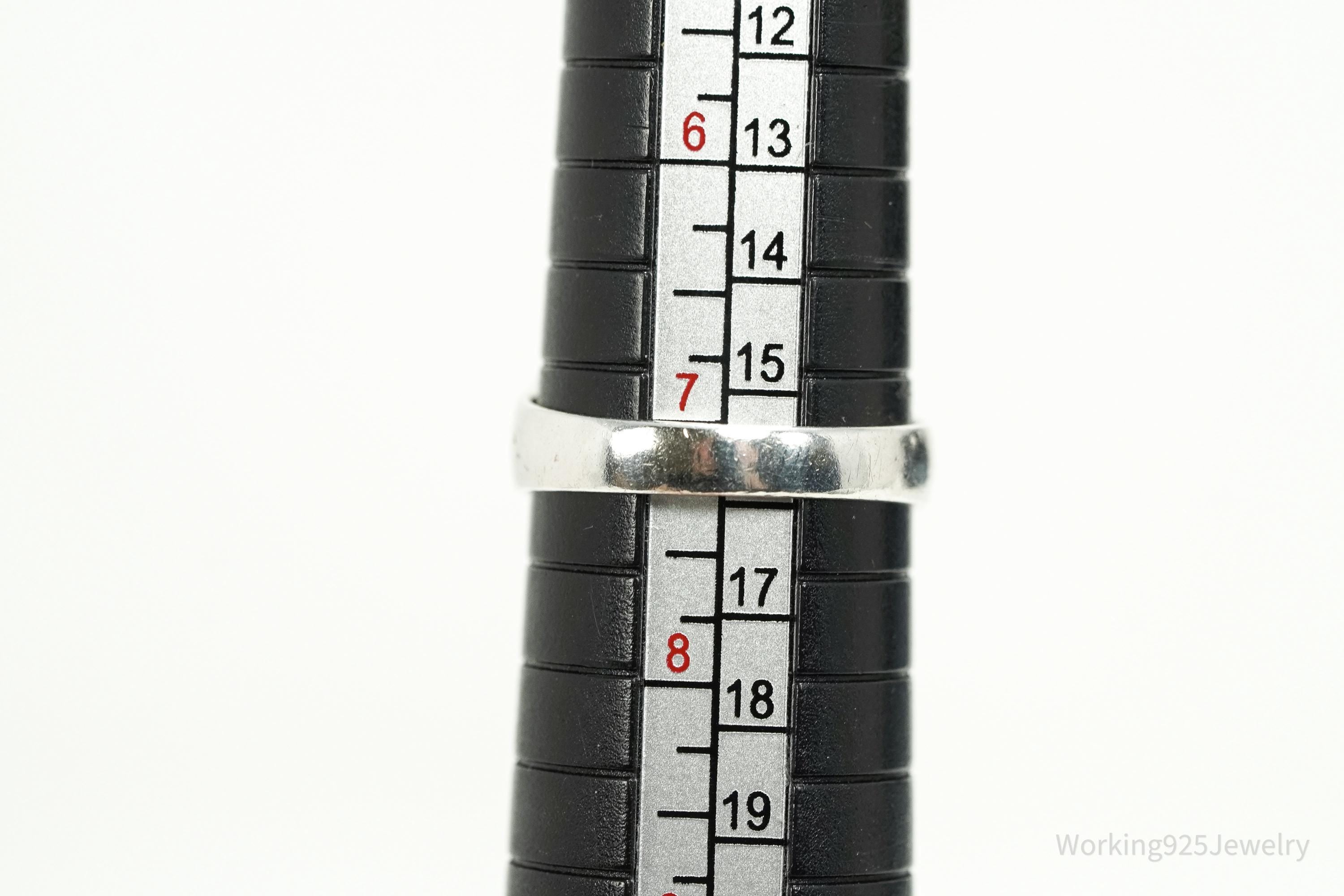 Vintage Ichthus Fish Sterling Silver Ring - Size 7.25