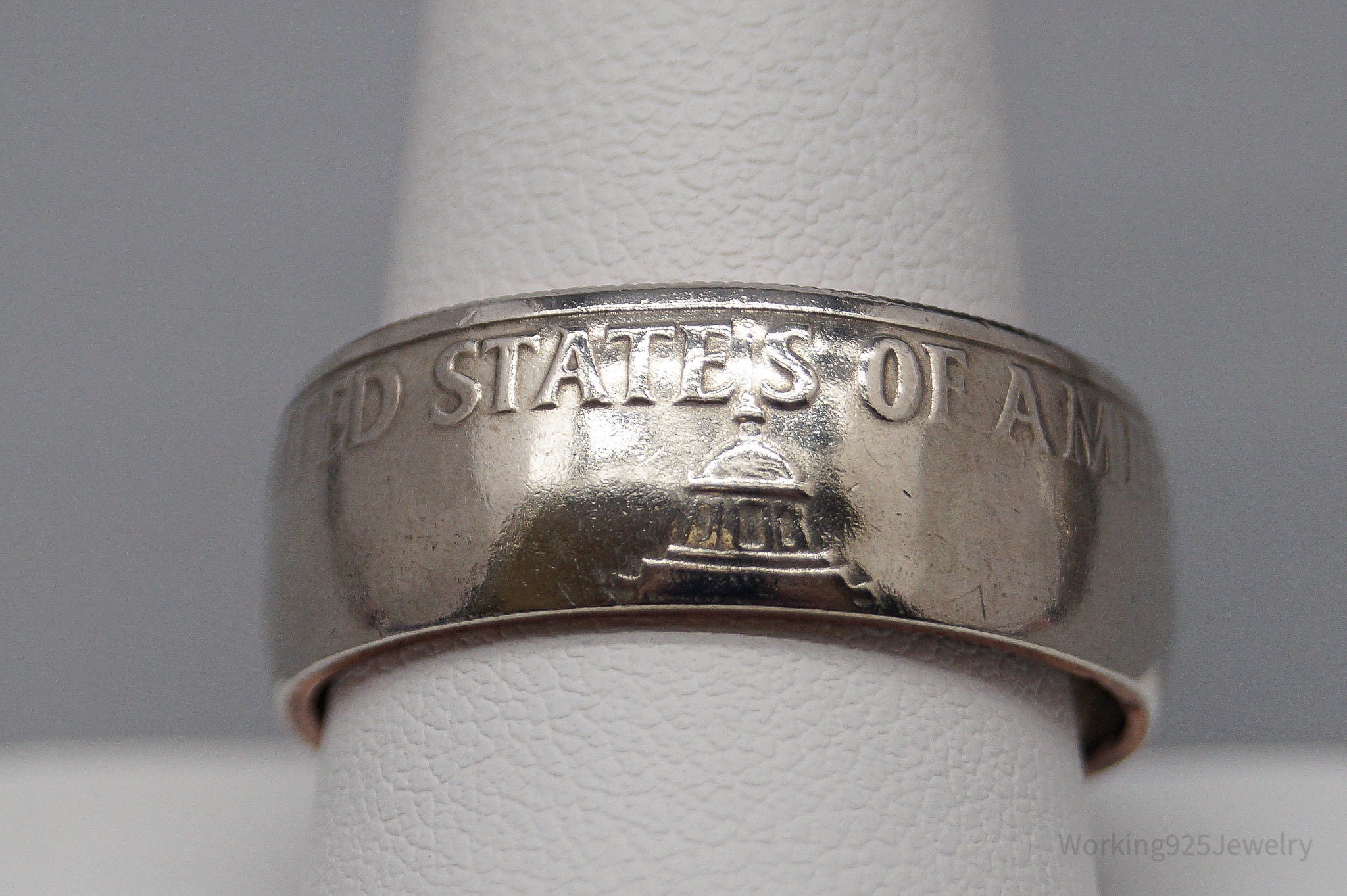 Vintage 1776 To 1976 Bicentennial Half Dollar Silver Ring - Size 11.25