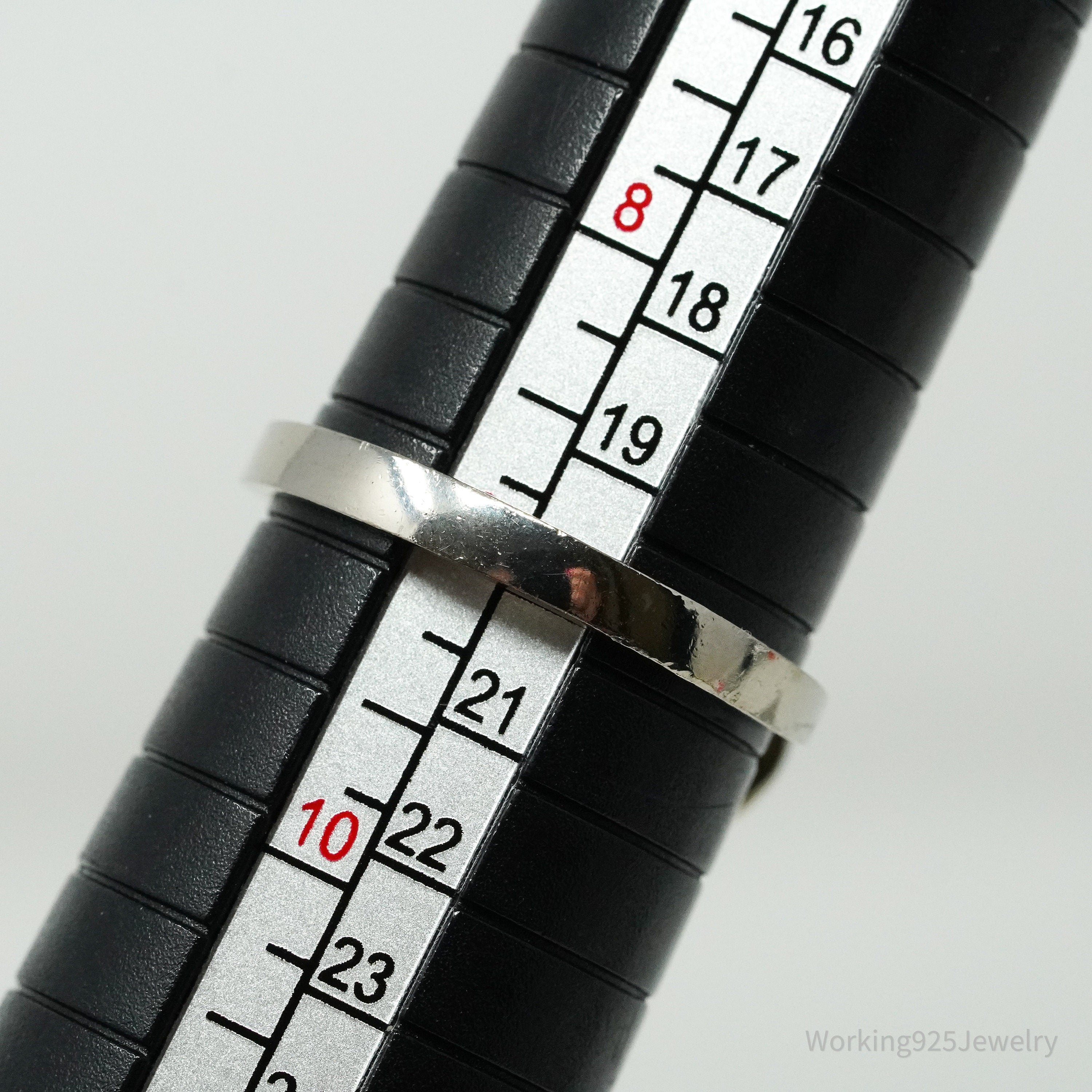 Vintage Pearl Sterling Silver Ring - Size 9