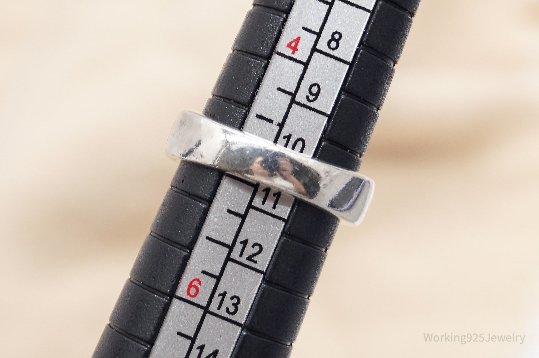 Vintage CNA Smoky Topaz Sterling Silver Ring - Size 4.75