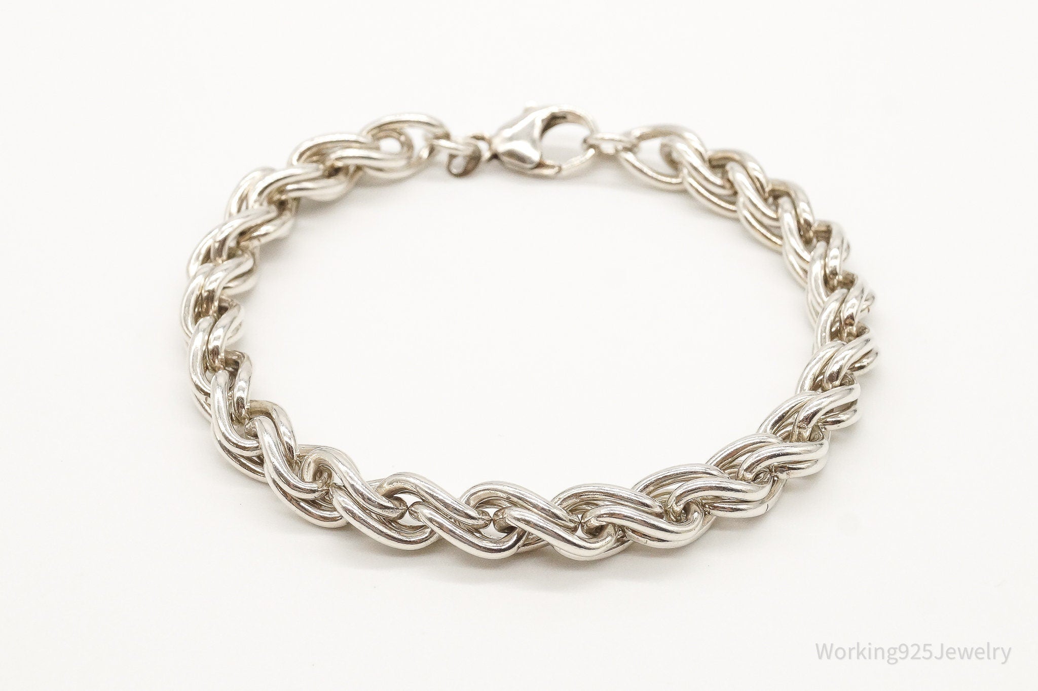 Vintage Sterling Silver Link Bracelet