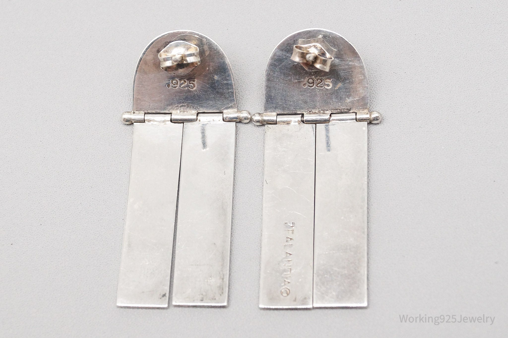 Vintage Designer Zealandia Sterling Silver Earrings